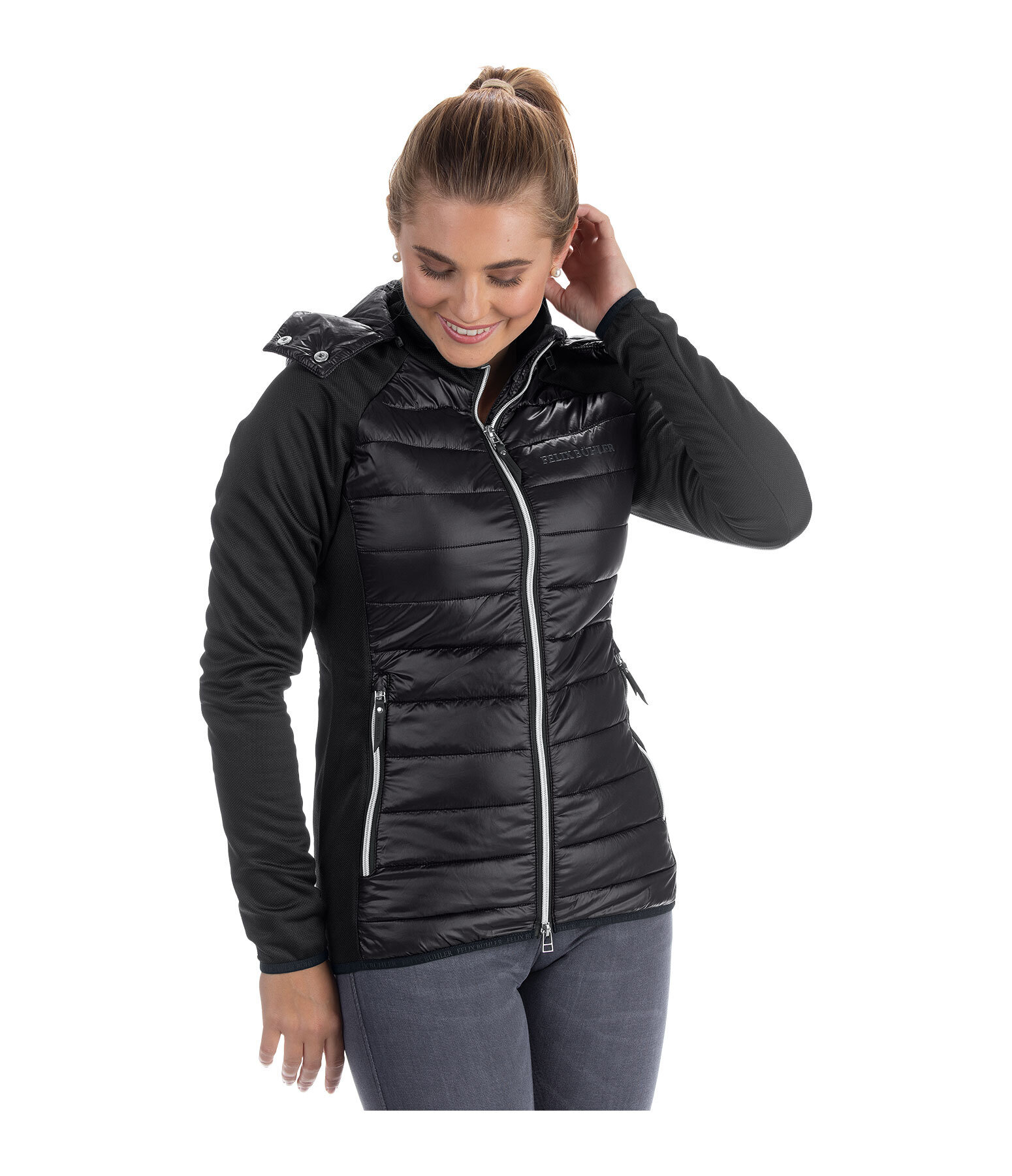 Hooded Combination Jacket Lena