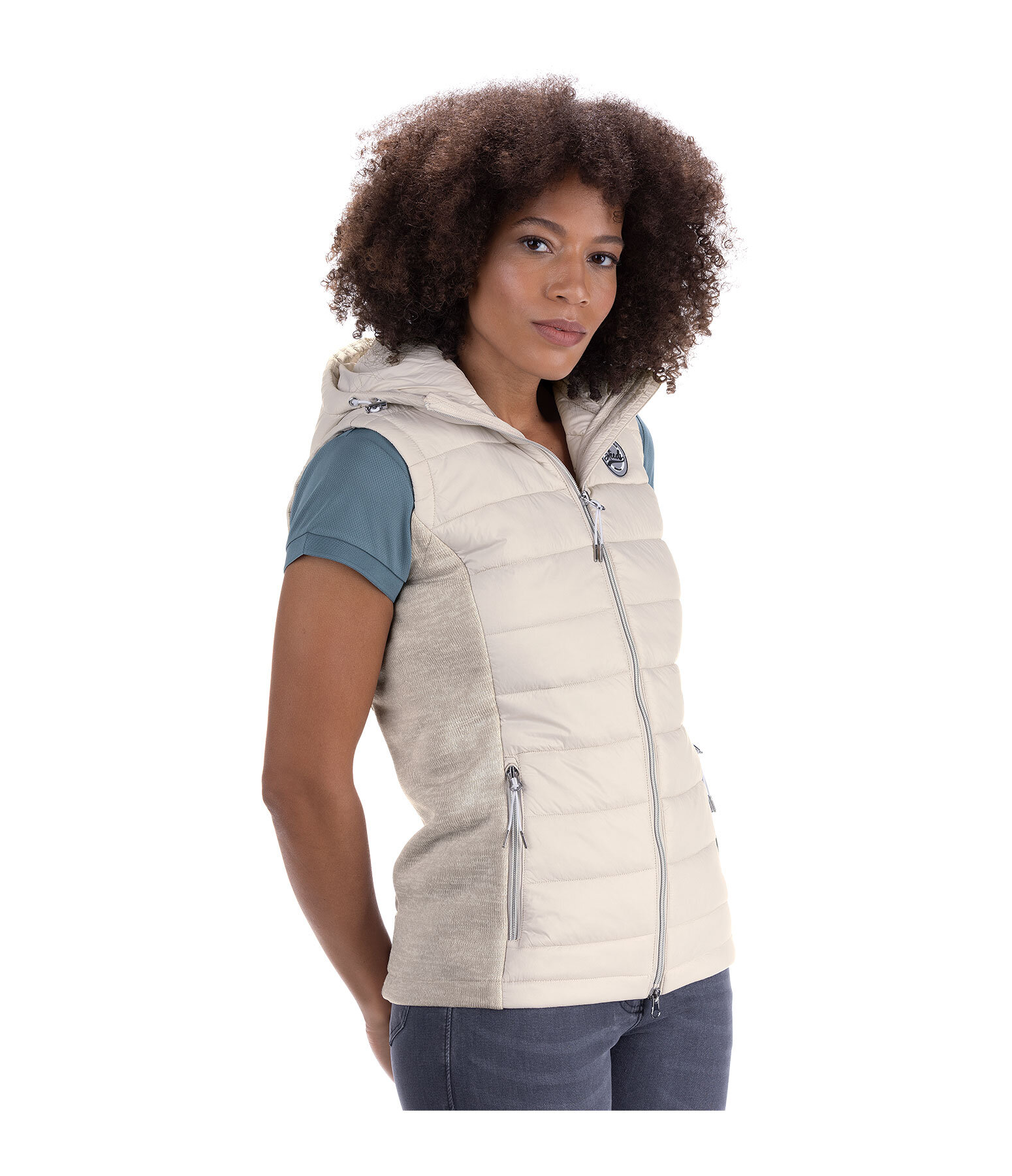 Hooded Combination Riding Gilet Cleo