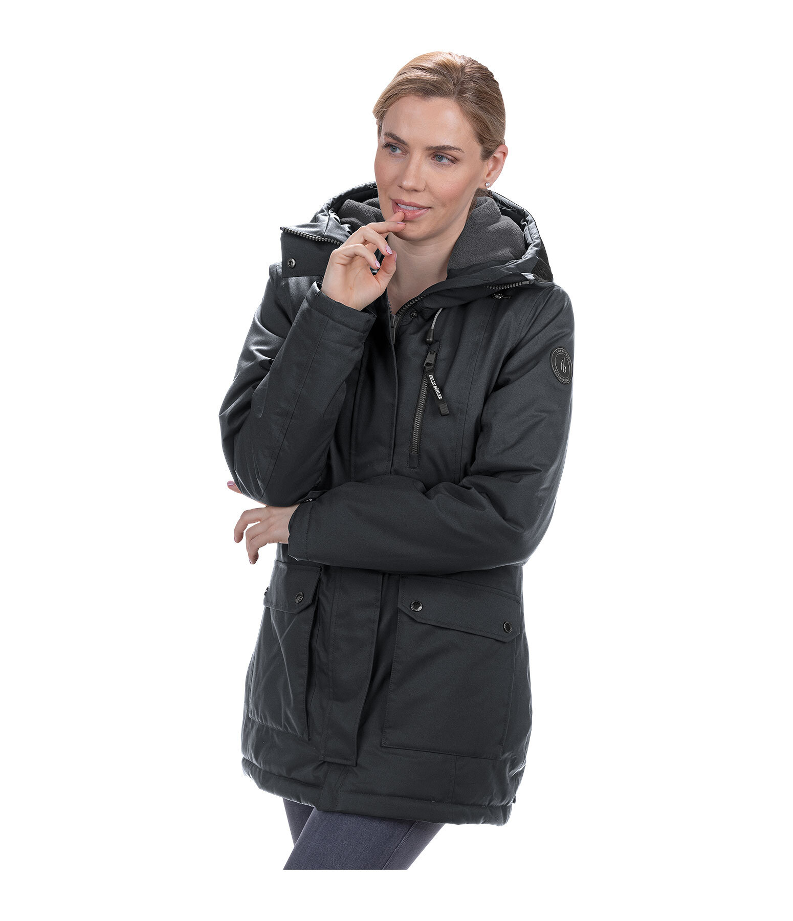 Hooded Functional Riding Parka Alicia