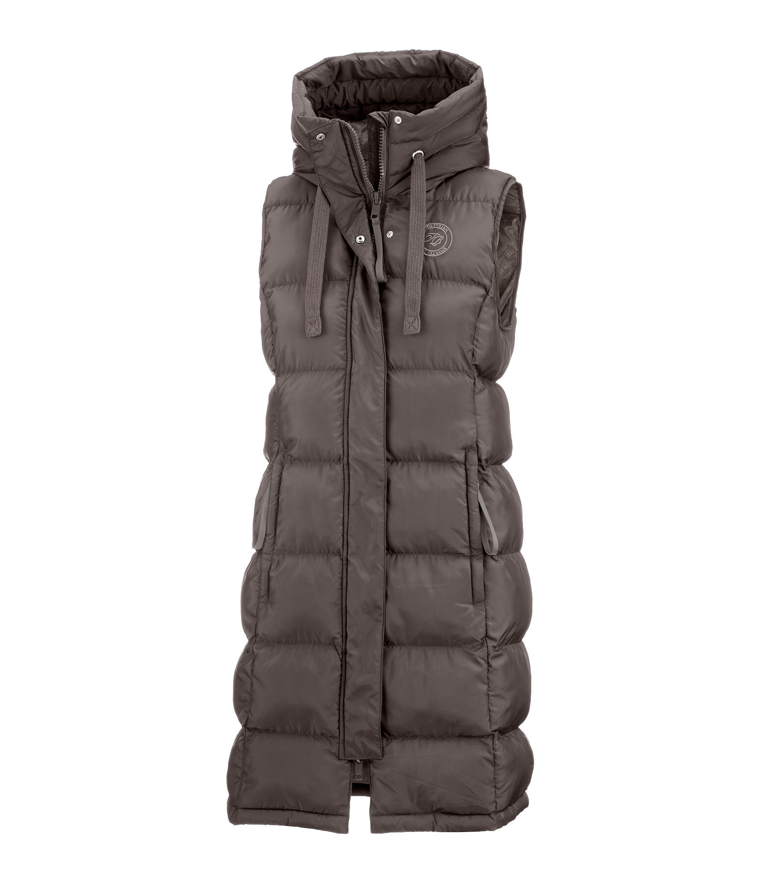 Hooded Long Gilet Clara