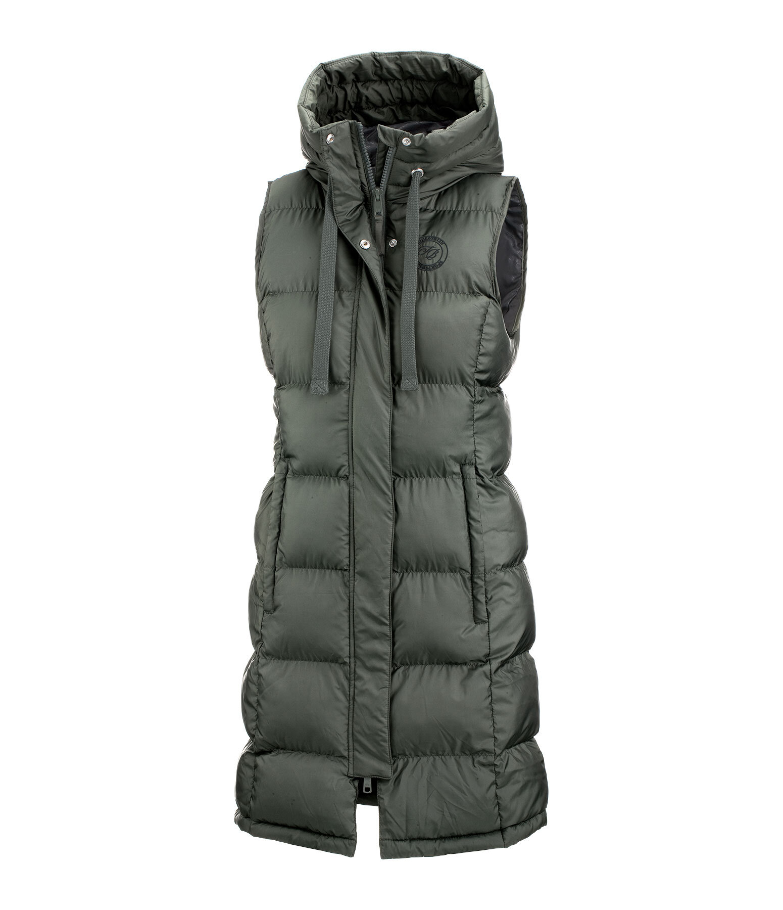 Hooded Long Gilet Clara