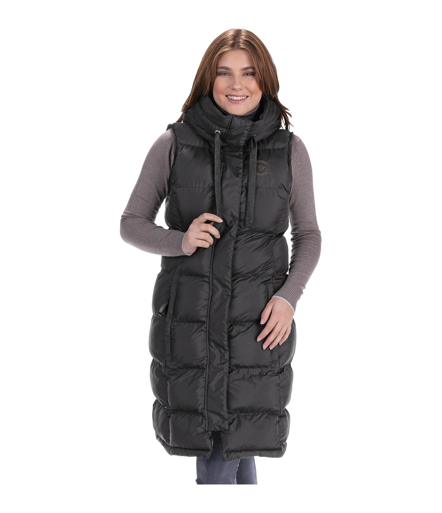 Hooded Long Gilet Clara Women s Outerwear Kramer Equestrian