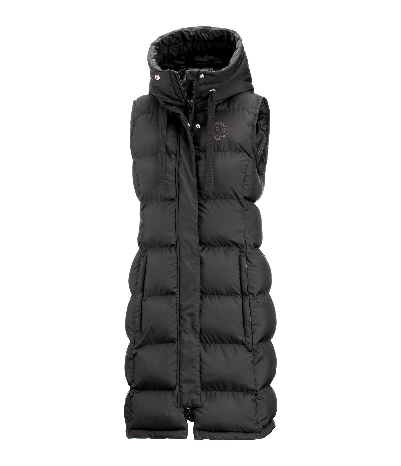 Hooded Long Gilet Clara