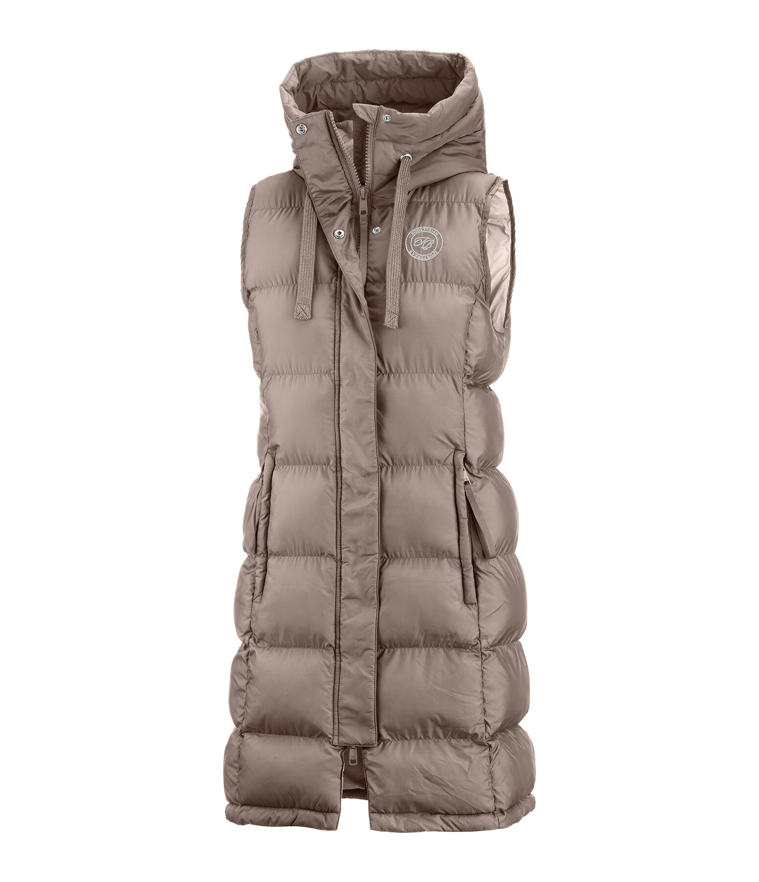 Hooded Long Gilet Clara