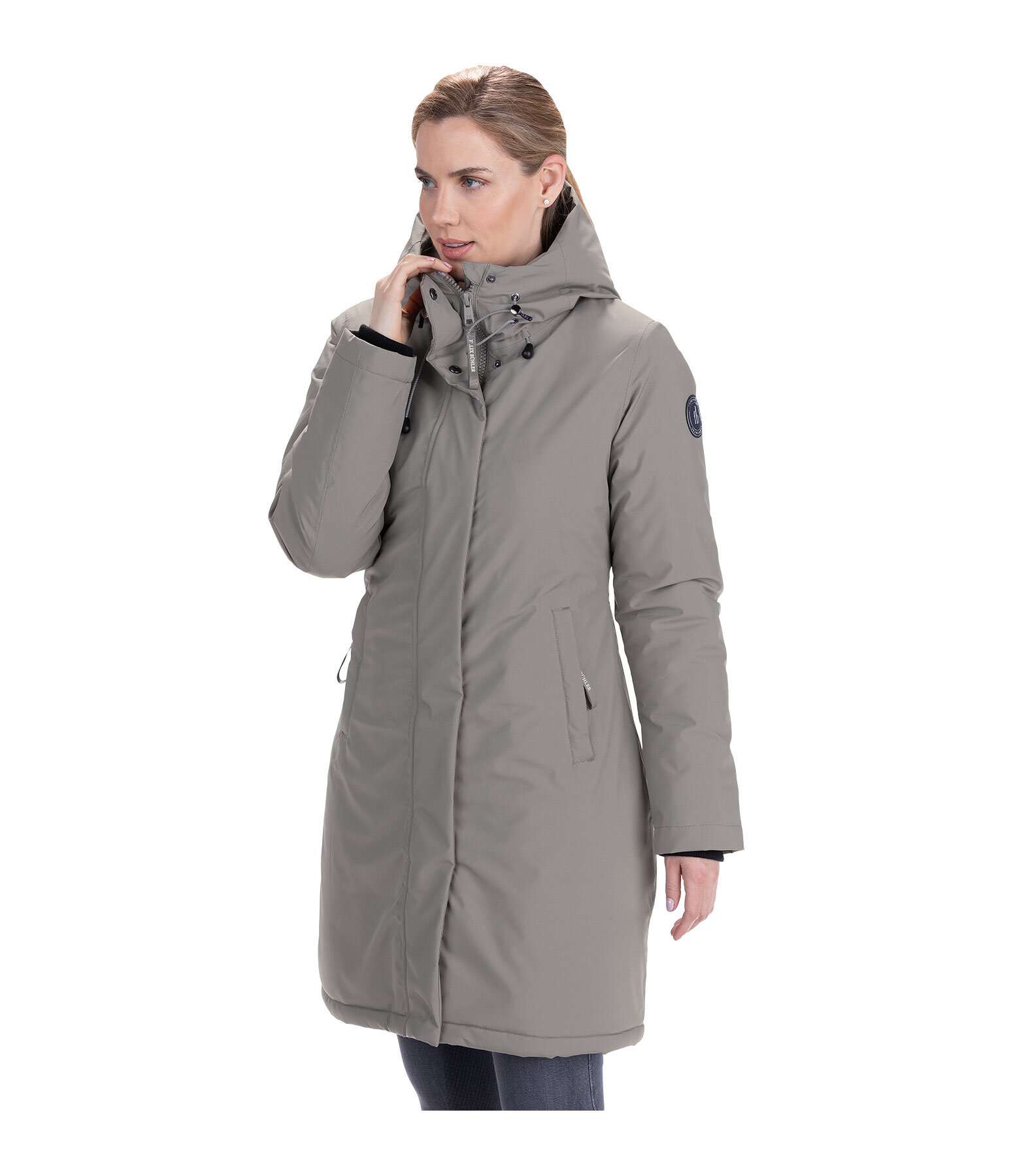 Hooded Functional Riding Coat Amelie