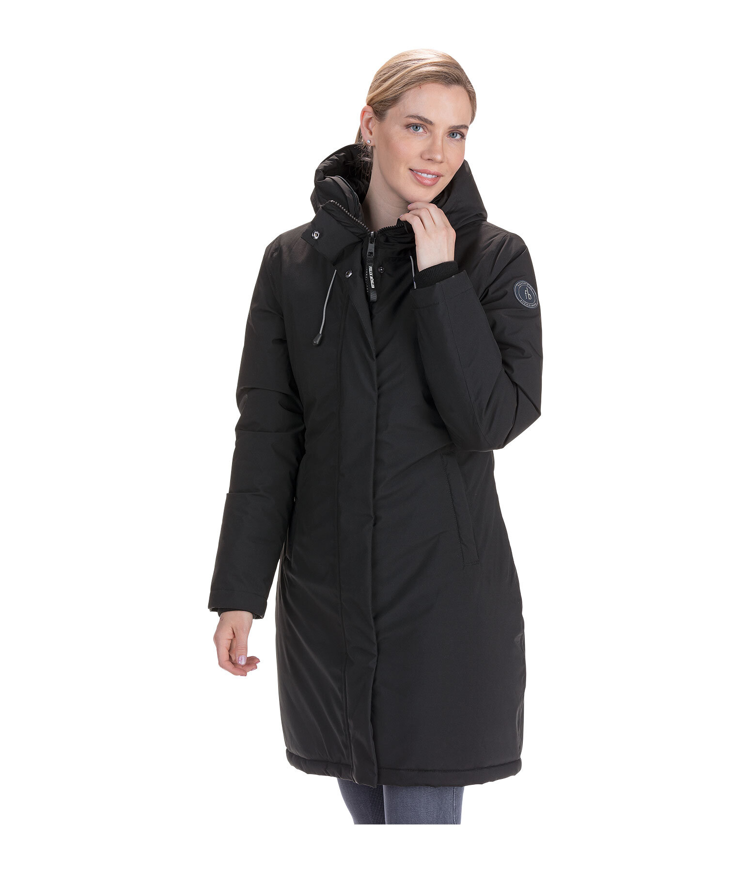 Hooded Functional Riding Coat Amelie