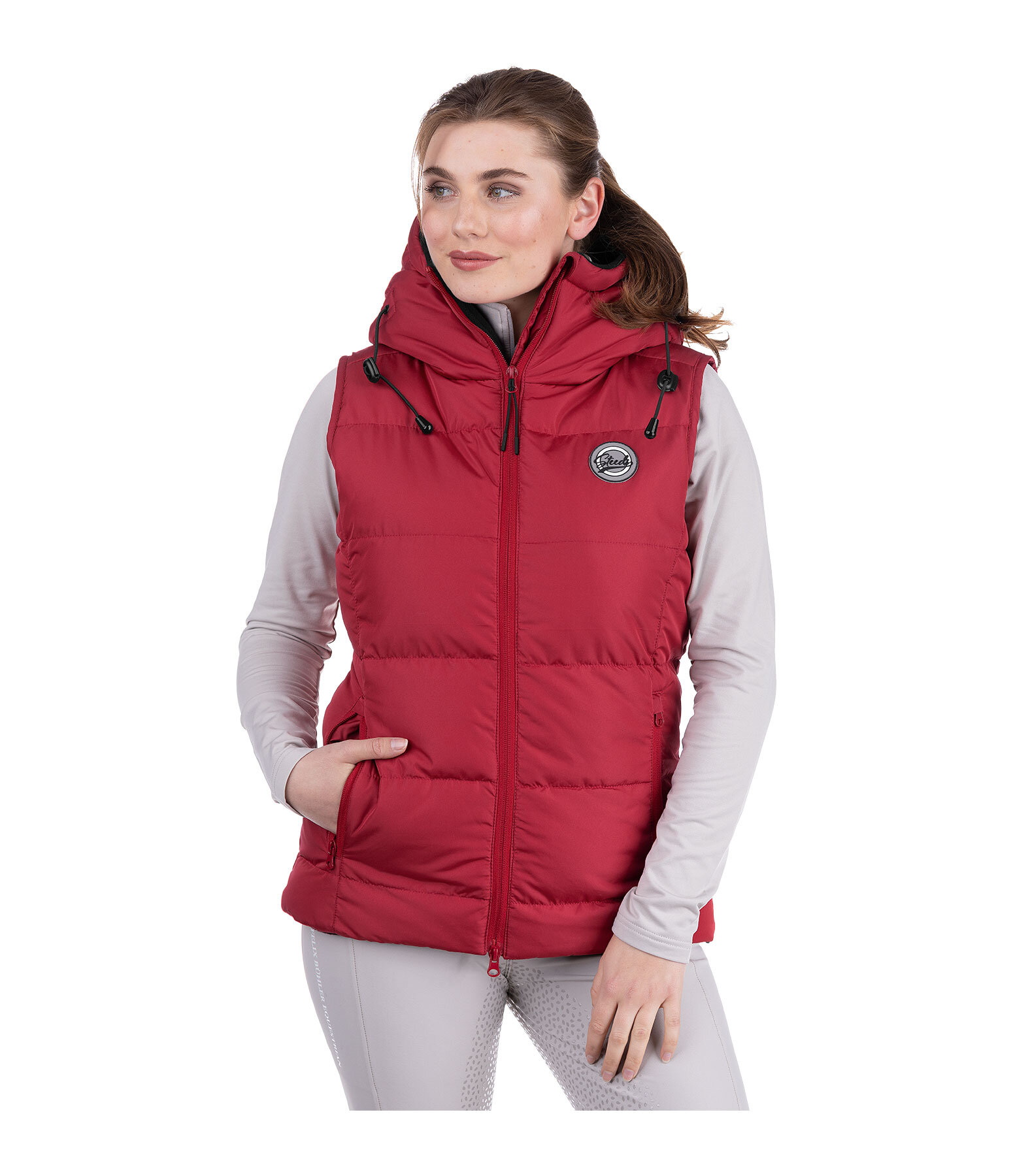 Hooded Quilted Riding Gilet Mira II