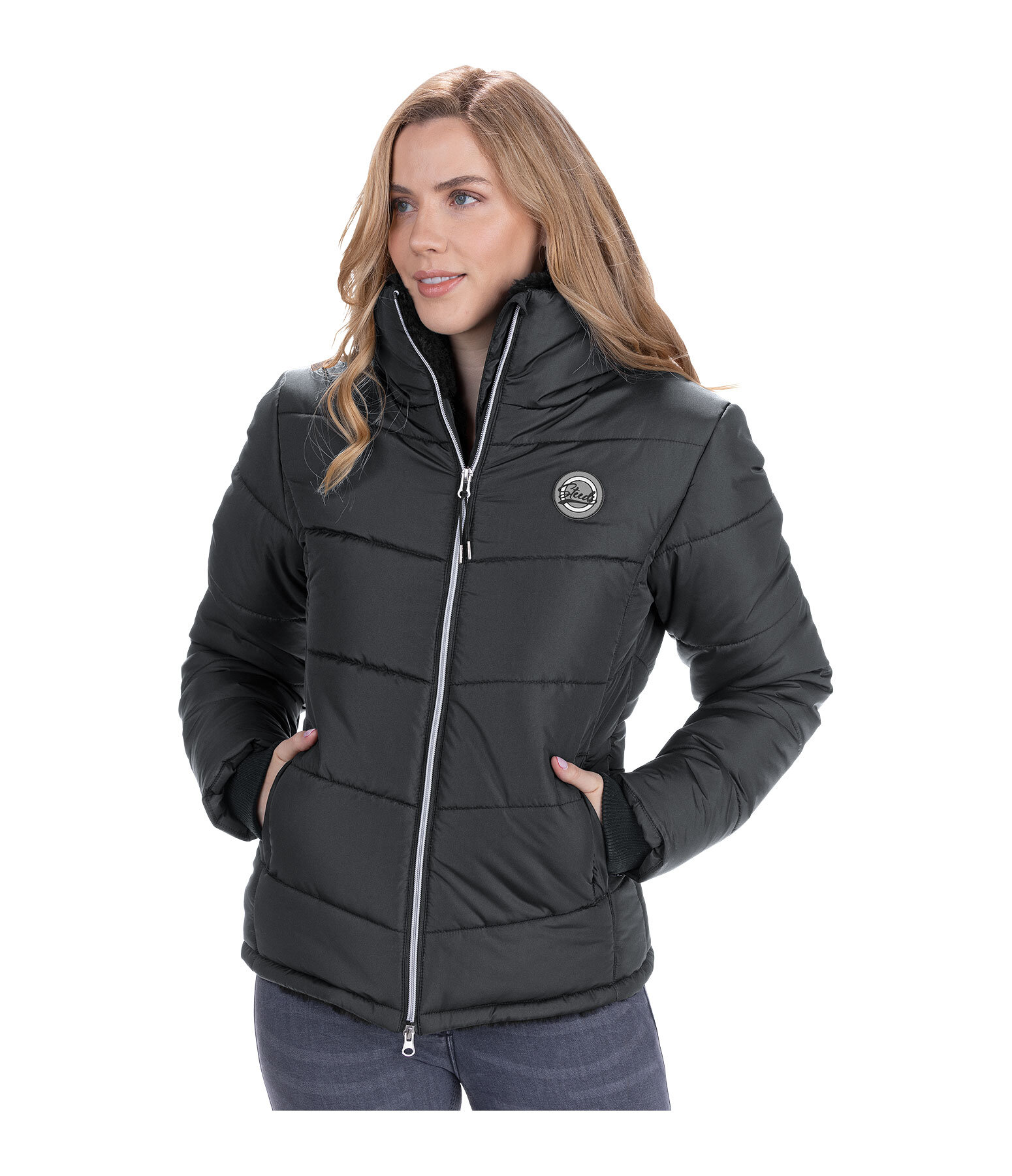 Quilted riding jacket for women clearance