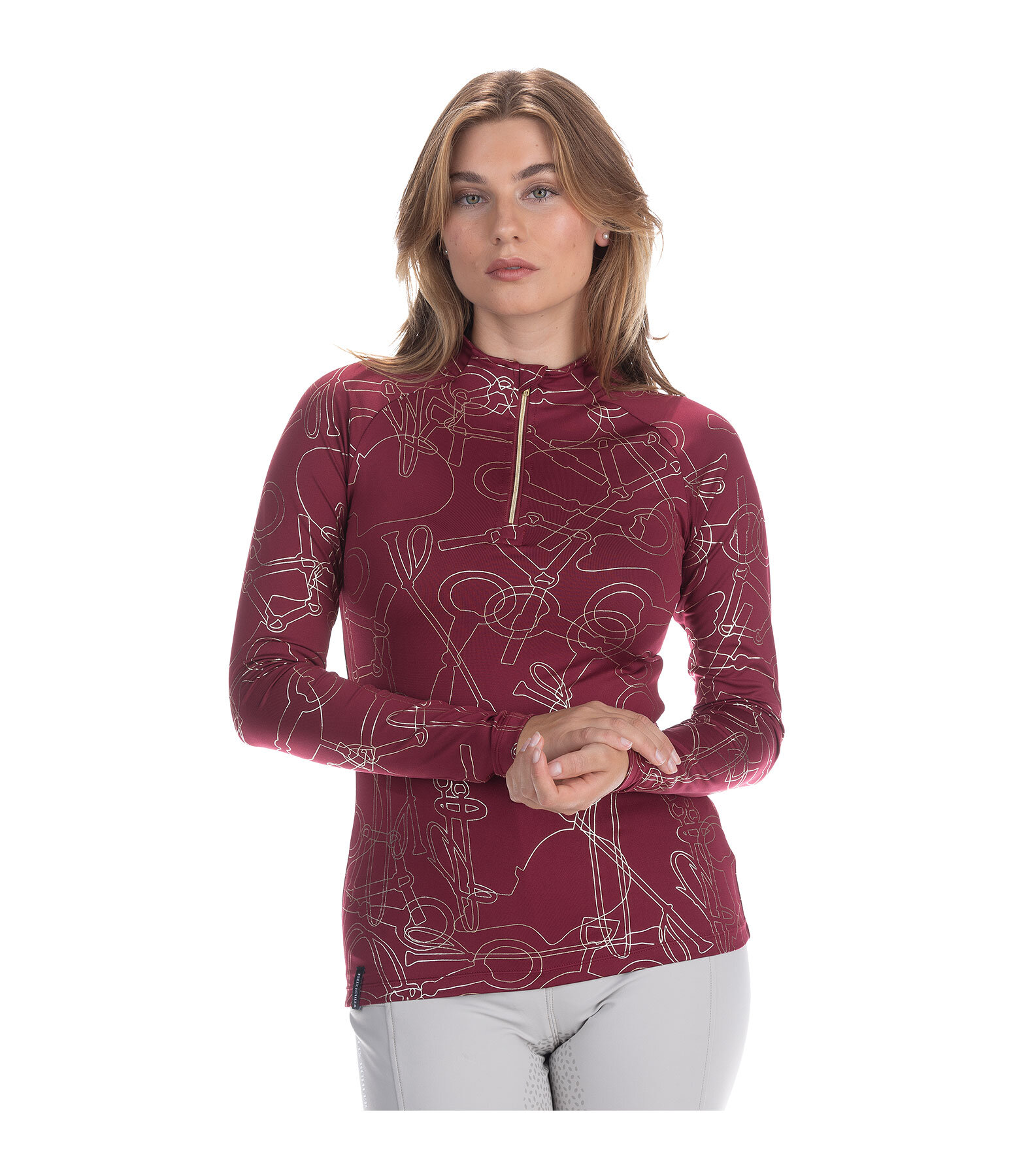 Zip Functional Long-Sleeved Shirt Hanne