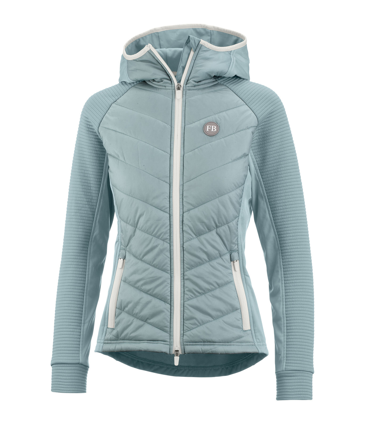 Trespass womens boardwalk hybrid padded hooded fleece jacket black cheap