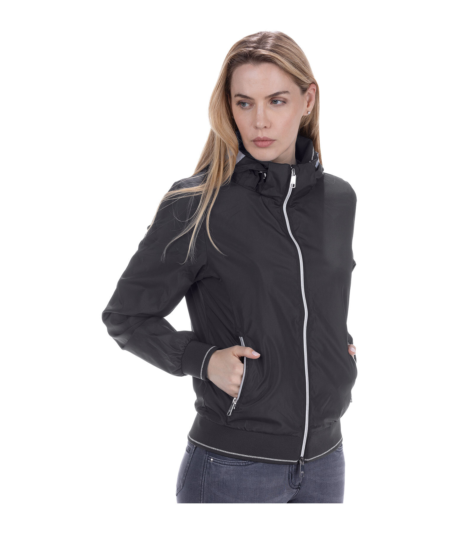 Hooded Riding Blouson Mira