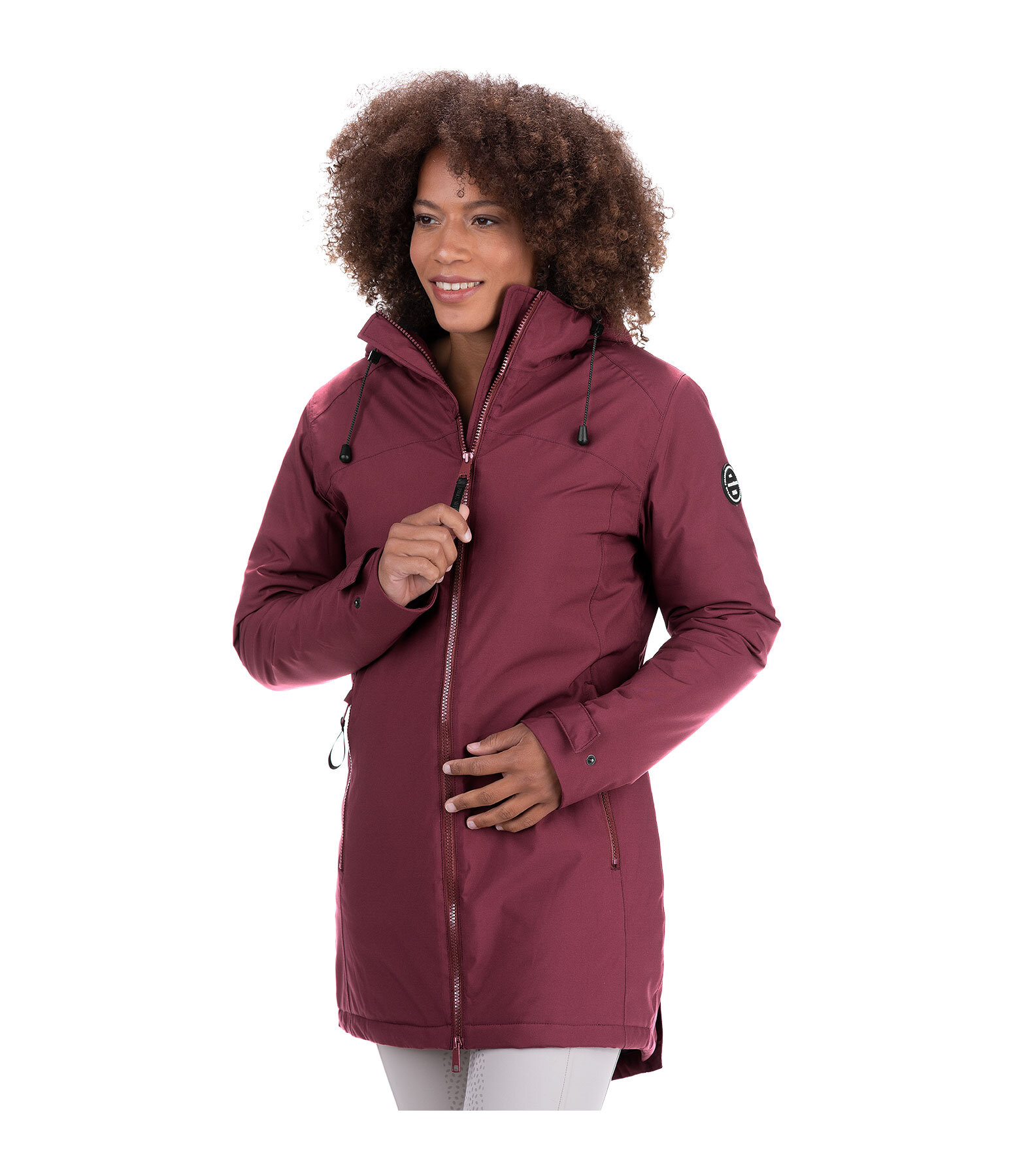 Functional Hooded Riding Coat Eliza