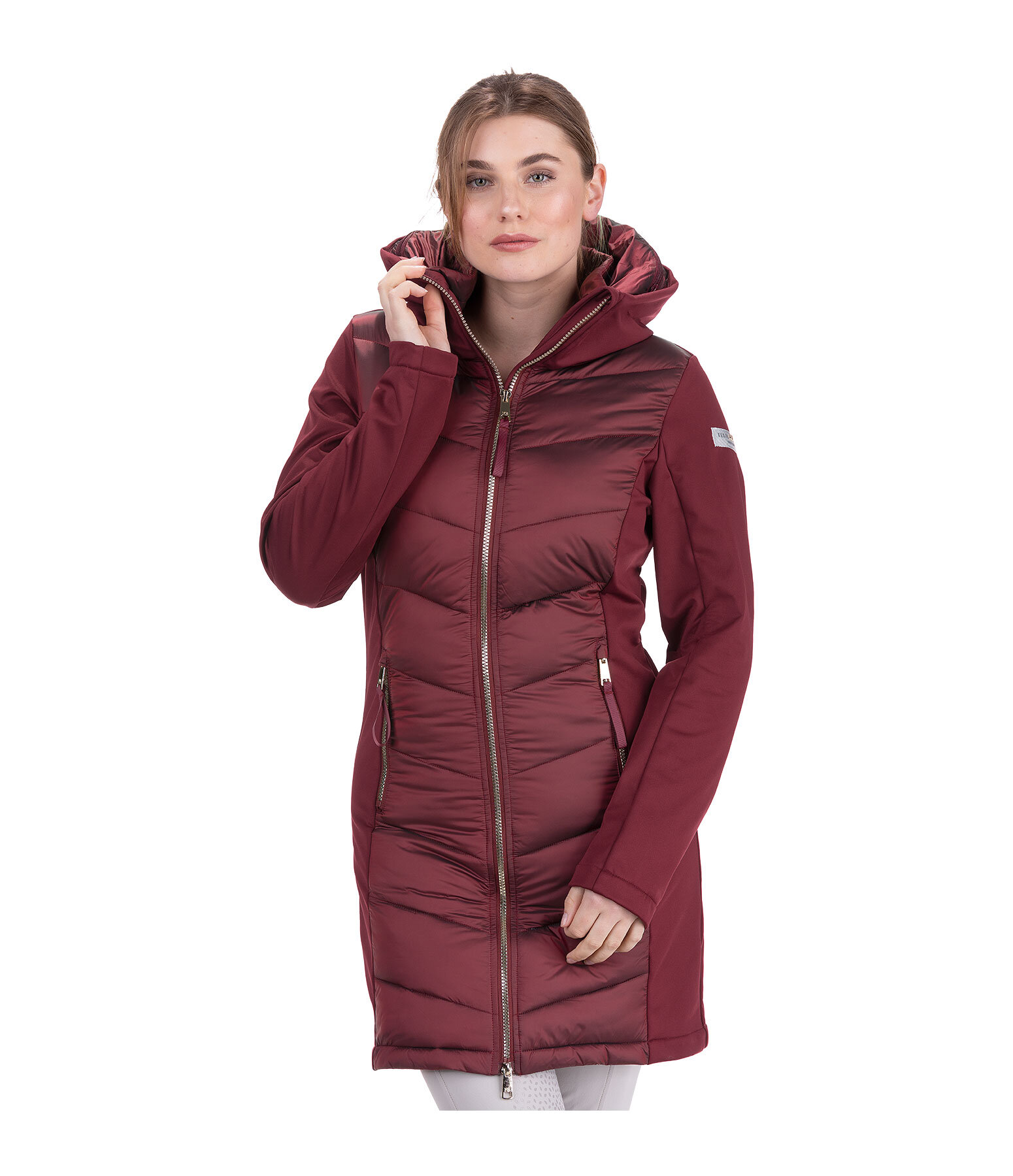Soft Shell Hooded Combination Riding Coat Charlotte