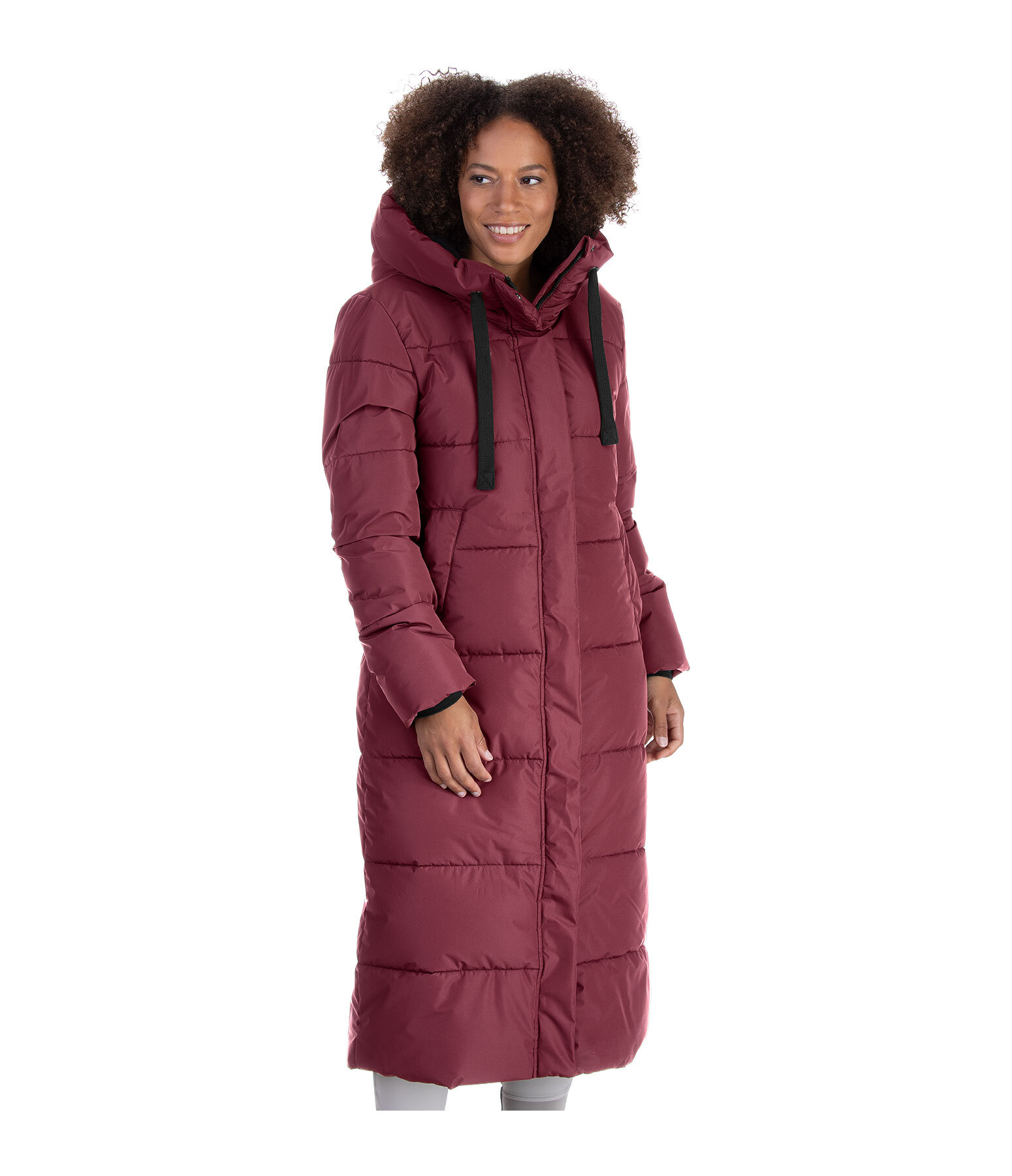Long quilted riding coat online