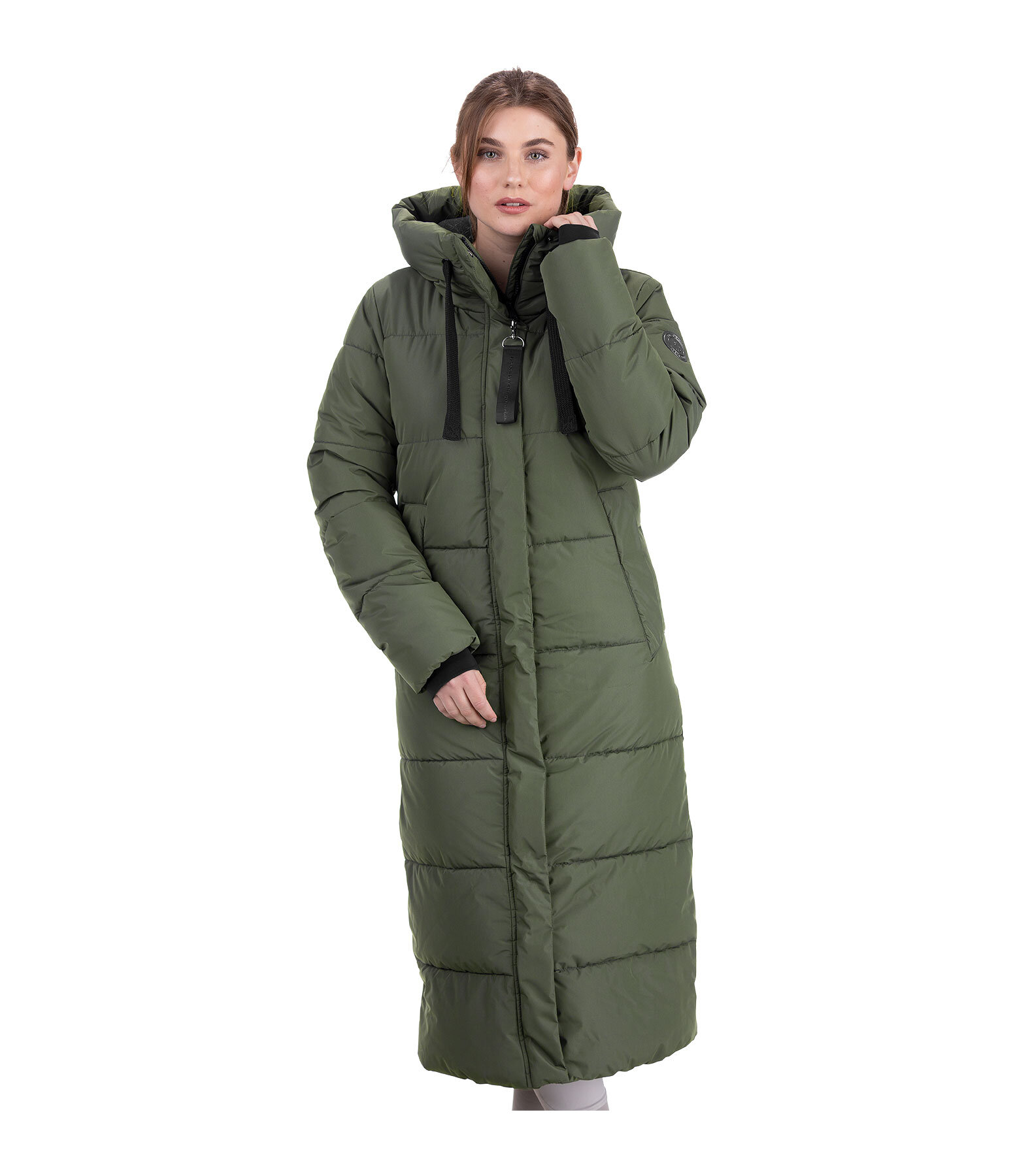 Hooded Quilted Riding Coat Anne