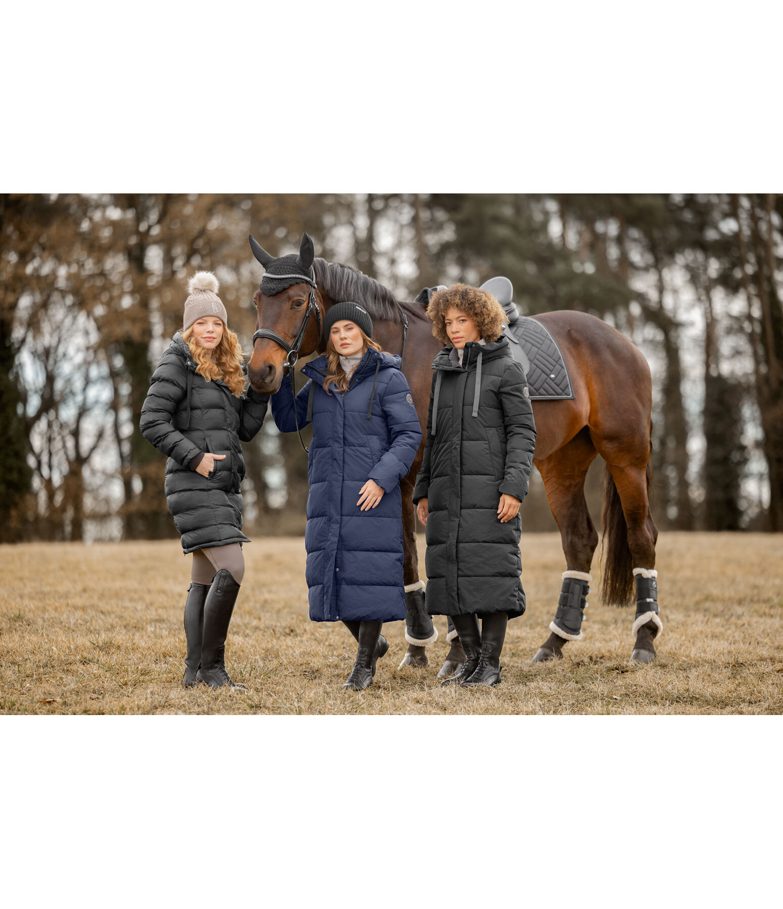 Hooded Quilted Riding Coat Anne