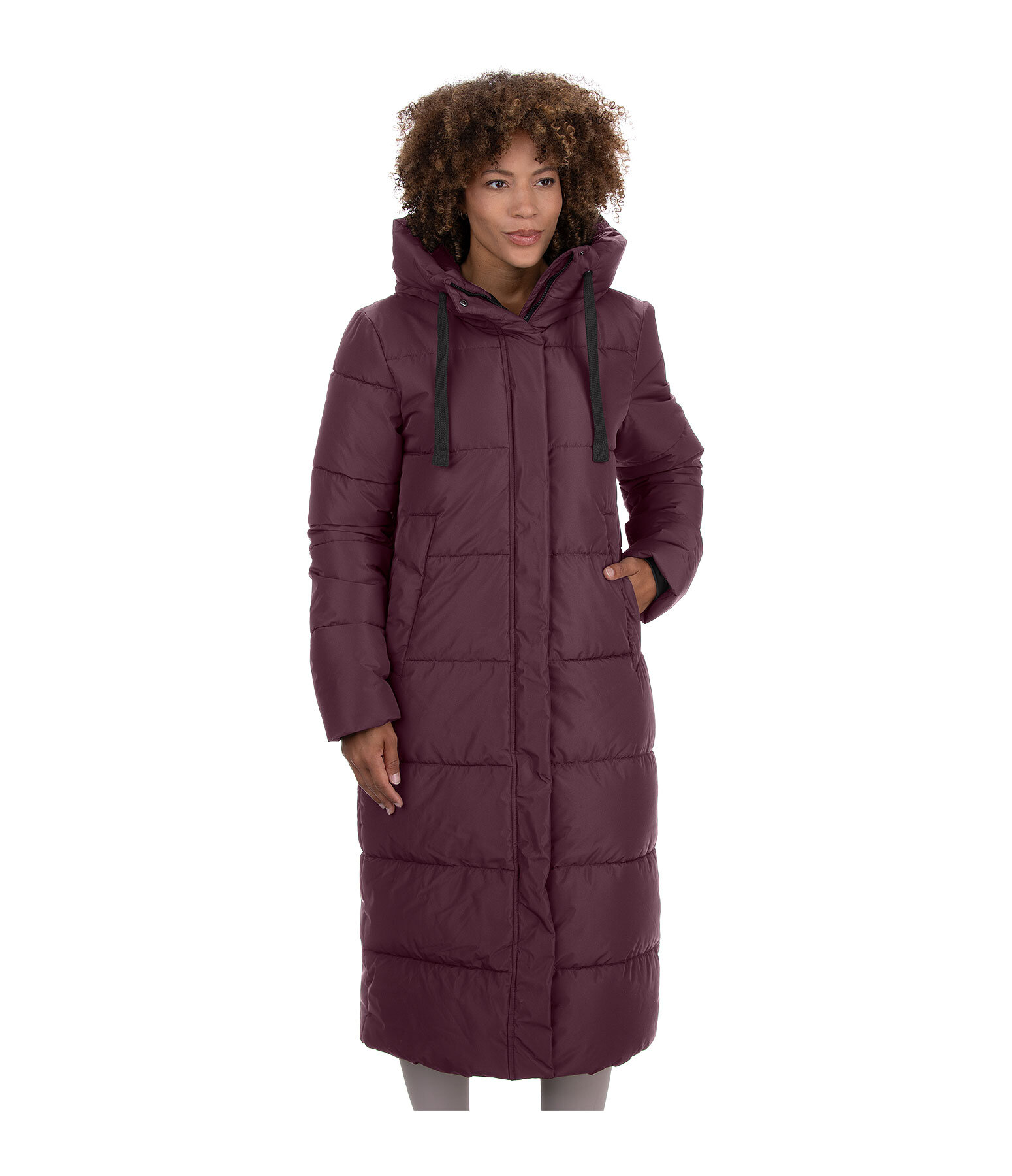 Hooded Quilted Riding Coat Anne