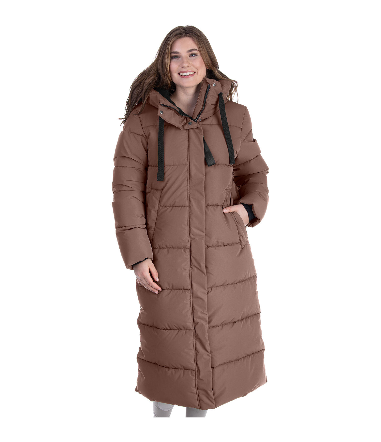 Long quilted riding coat online