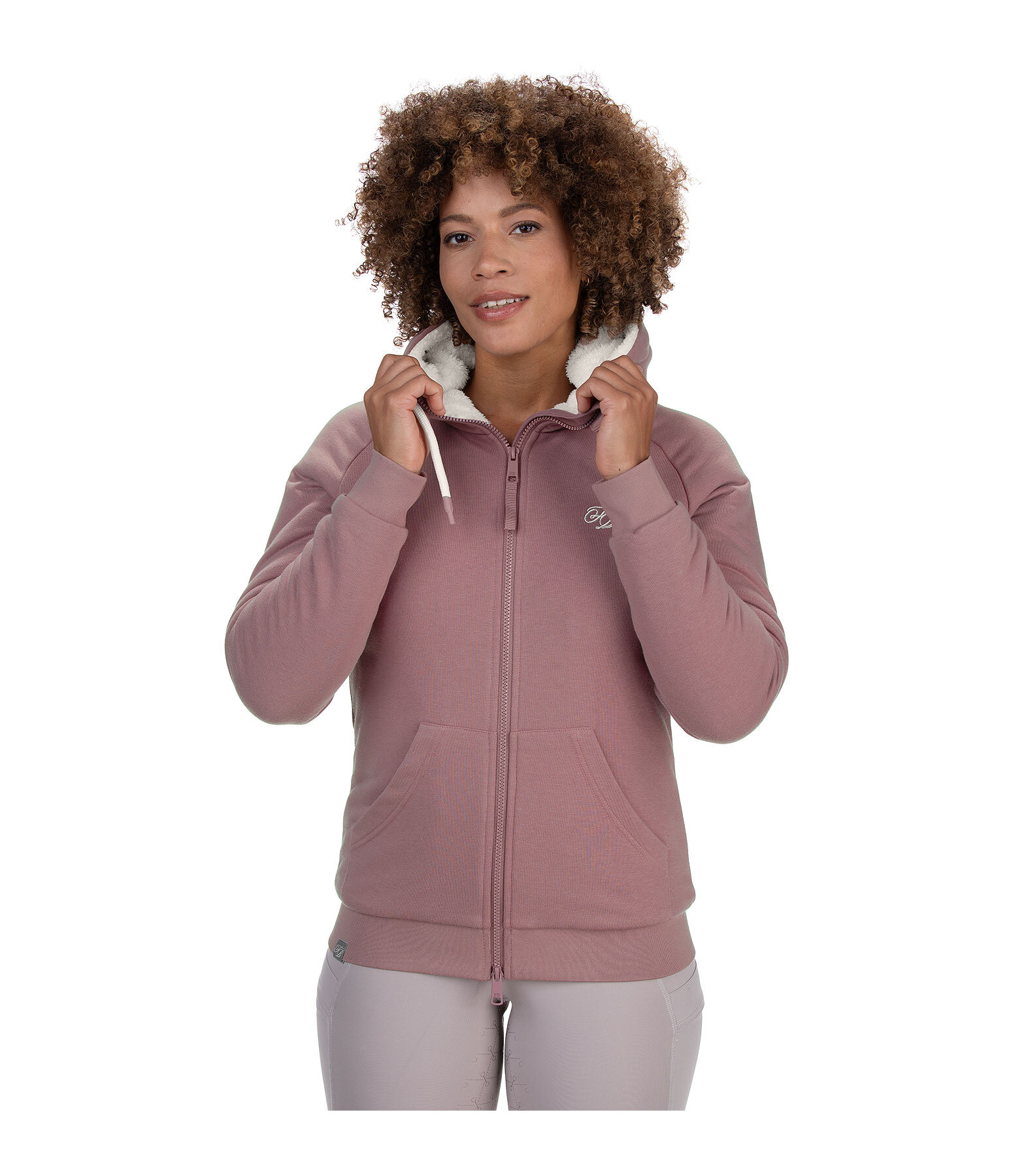 Hooded Teddy Fleece Sweatshirt Jacket Kaja