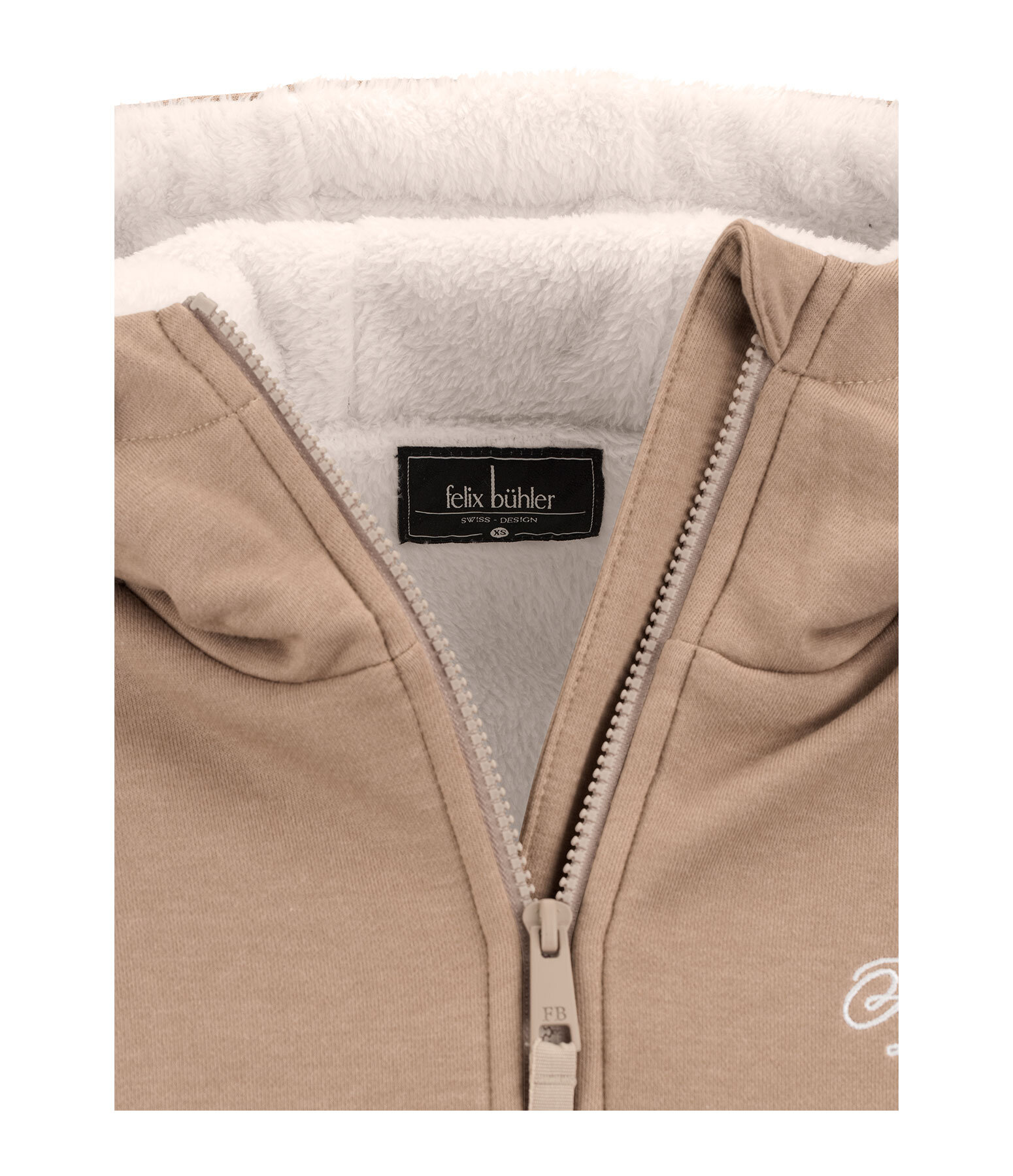 Hooded Teddy Fleece Sweatshirt Jacket Kaja