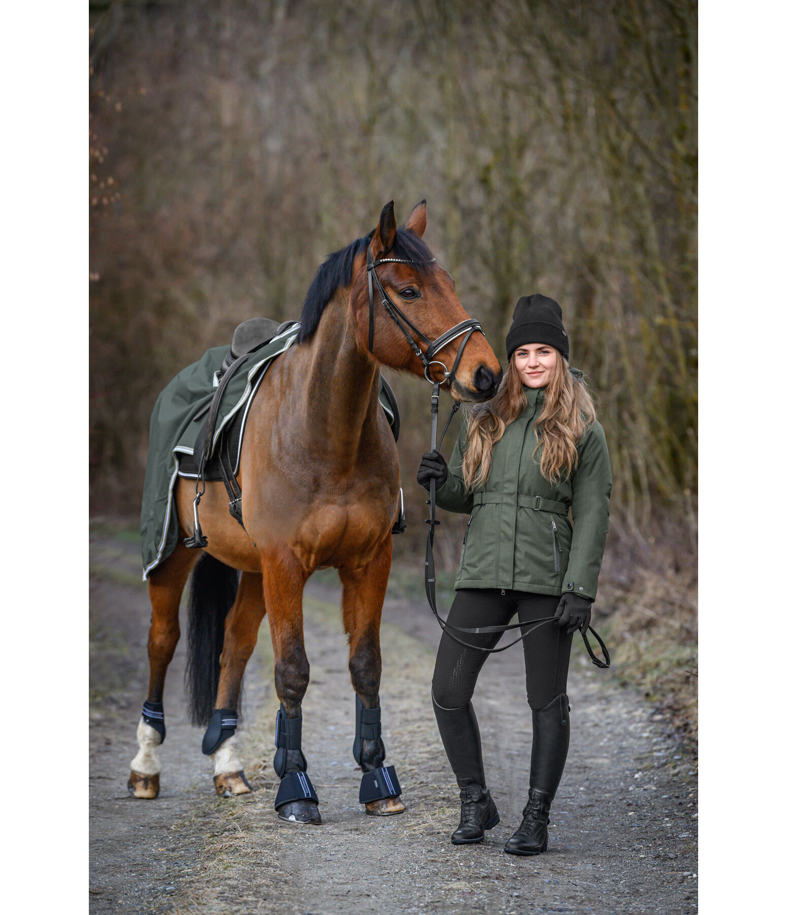 Hooded Functional Riding Jacket Femke