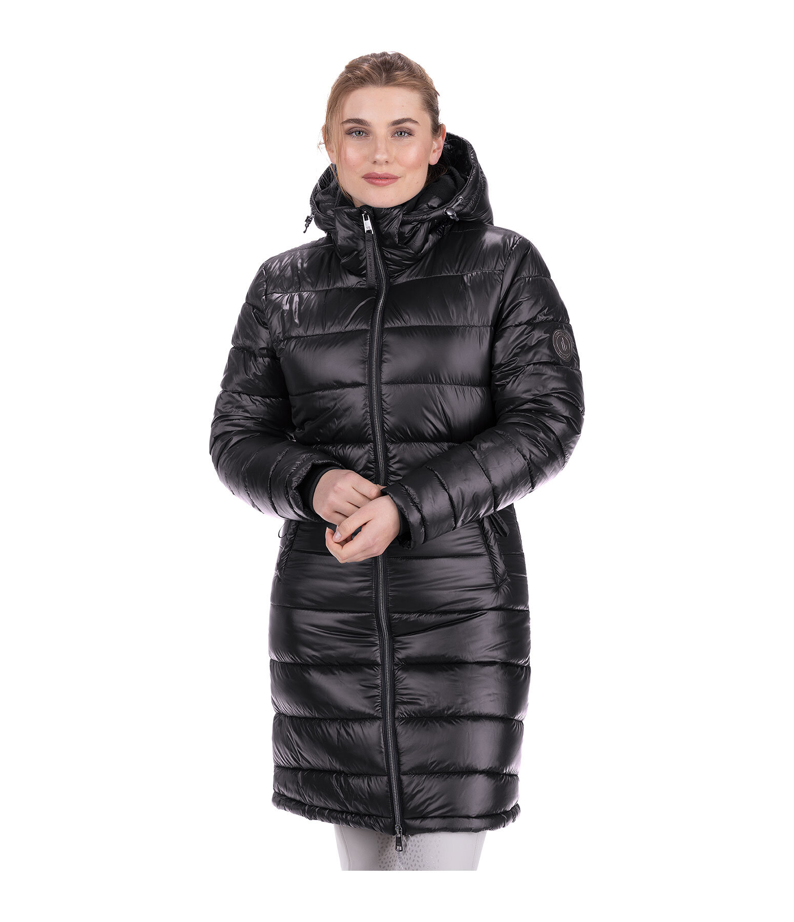 Brave soul womens everett long puffer jacket black new arrivals