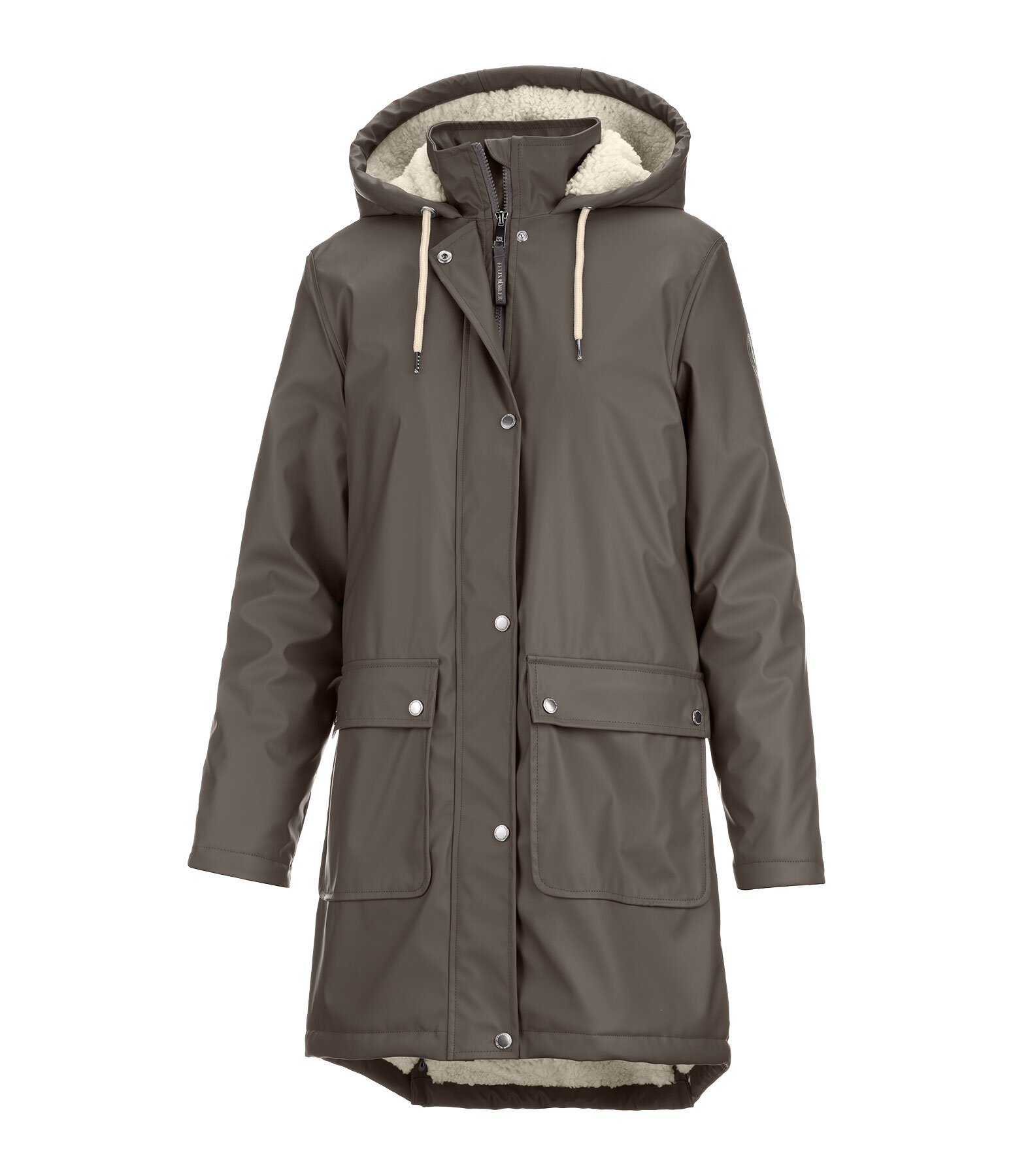 Teddy Fleece Hooded Raincoat Paris