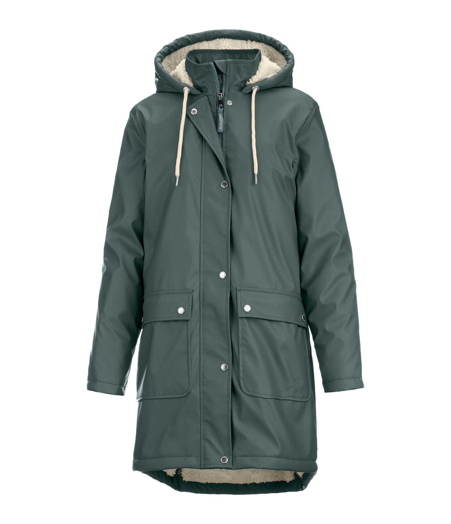 Teddy Fleece Hooded Raincoat Paris