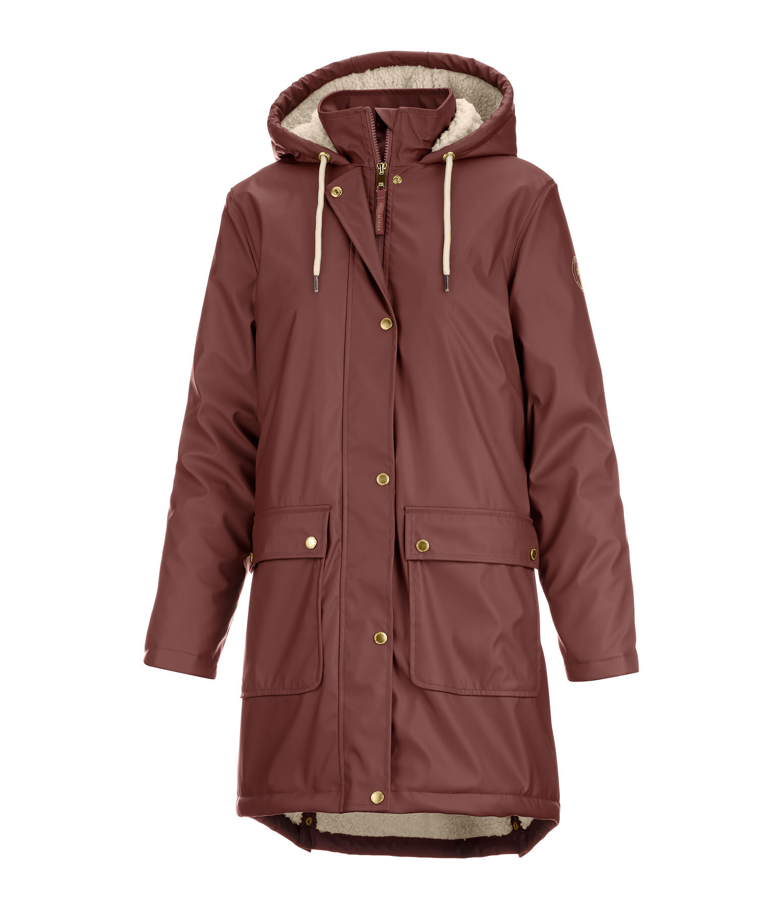 Teddy Fleece Hooded Raincoat Paris
