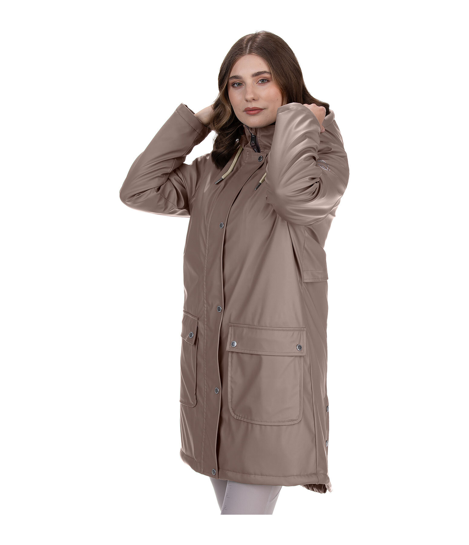 Teddy Fleece Hooded Raincoat Paris