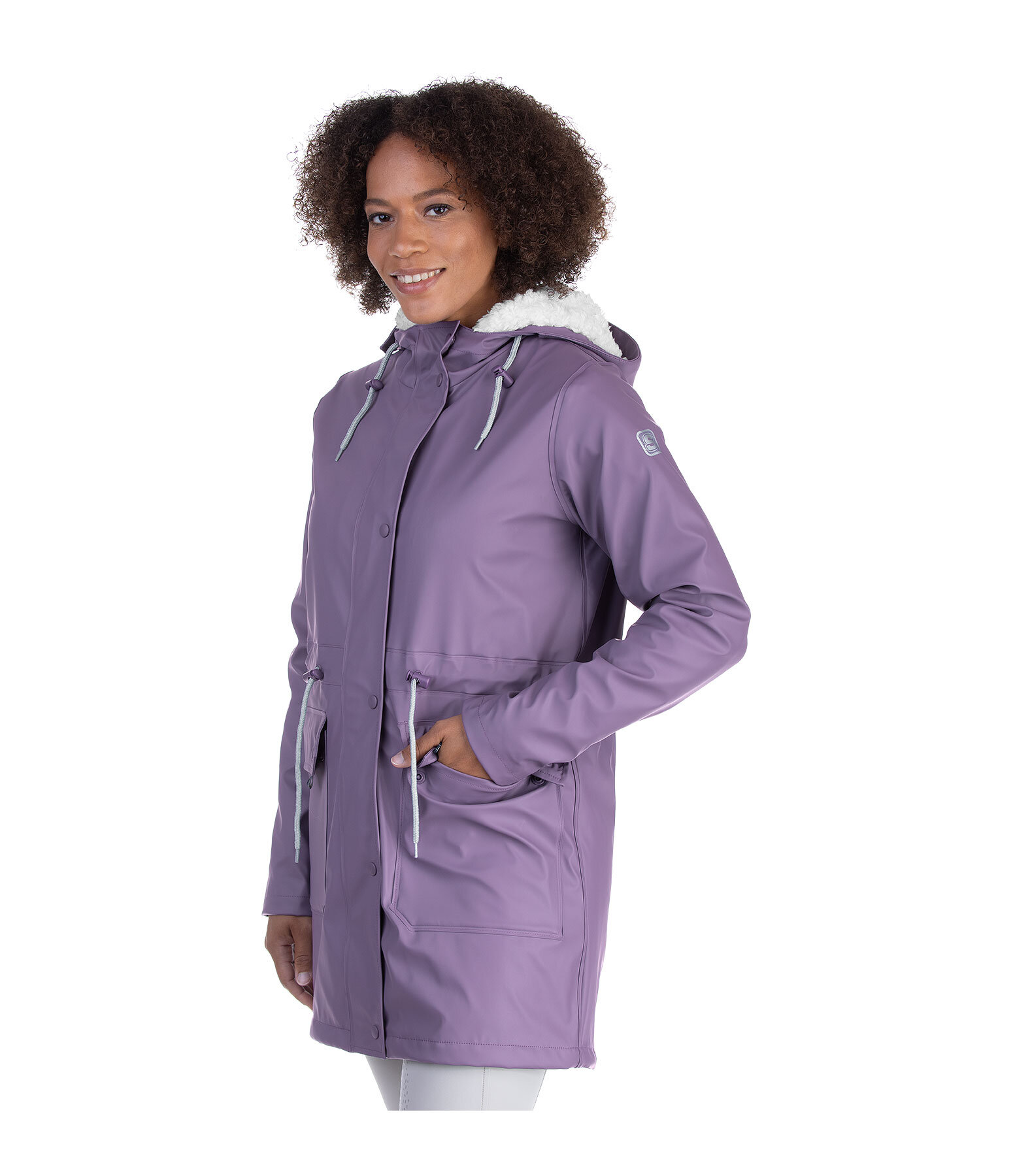 Raincoat with fleece discount