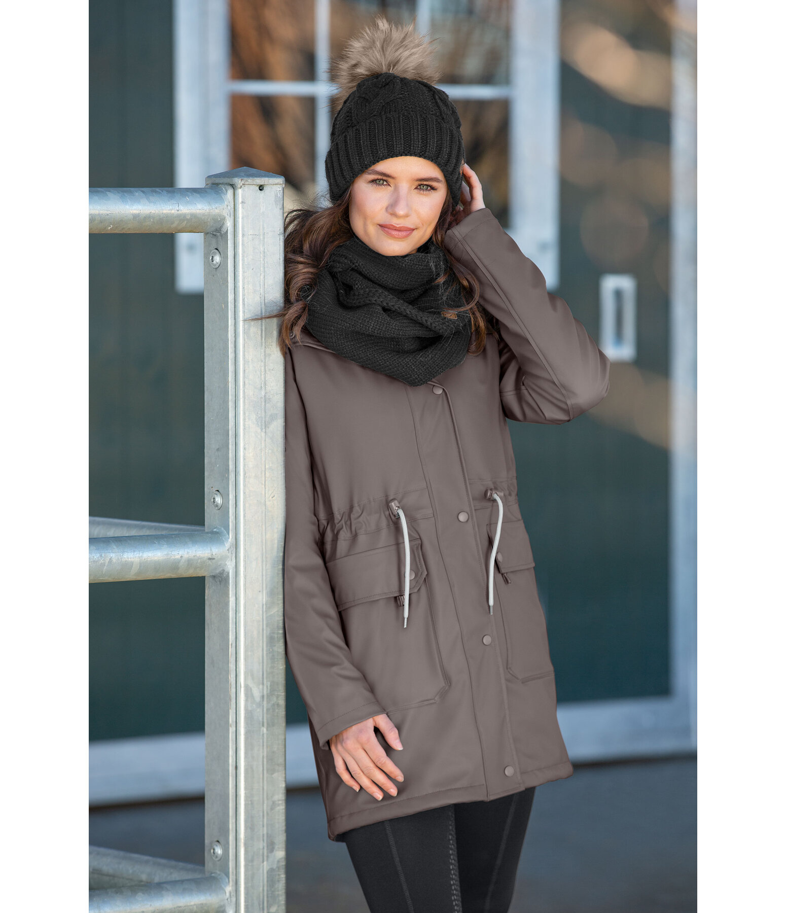 Teddy Fleece Hooded Rain Jacket Stella II