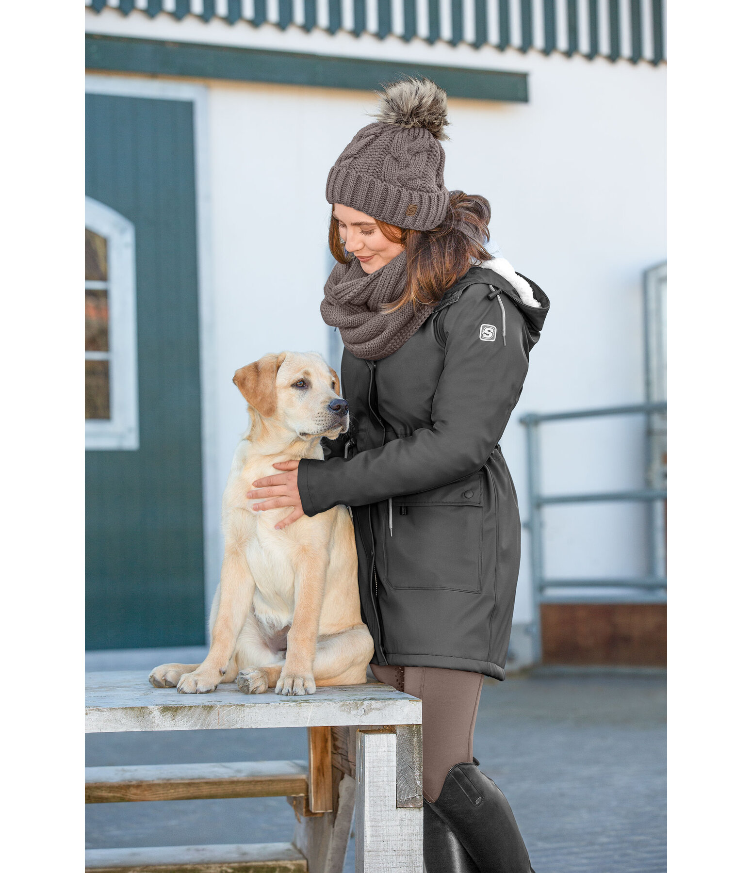 Teddy Fleece Hooded Rain Jacket Stella II