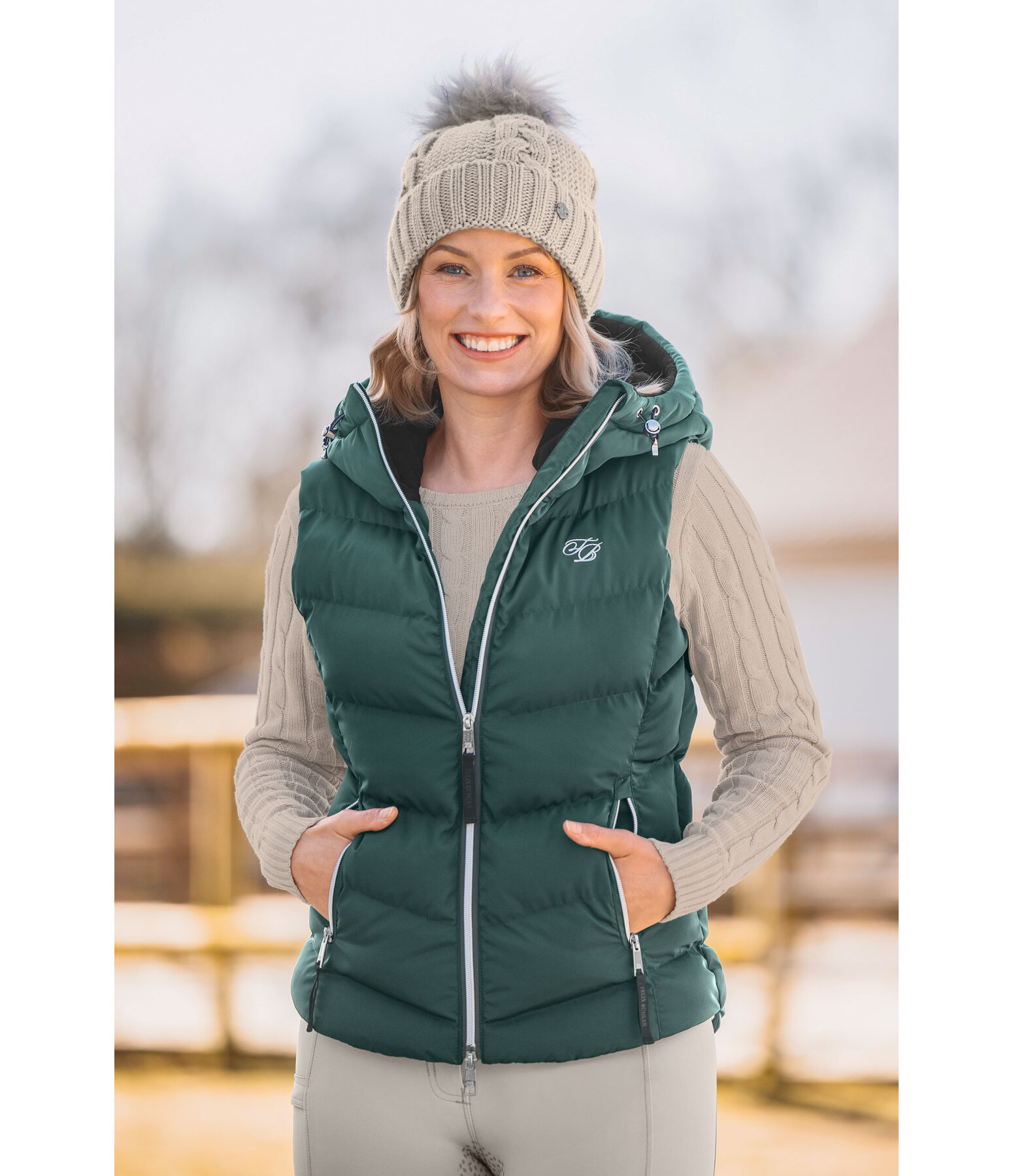 Hooded Riding Gilet Lena