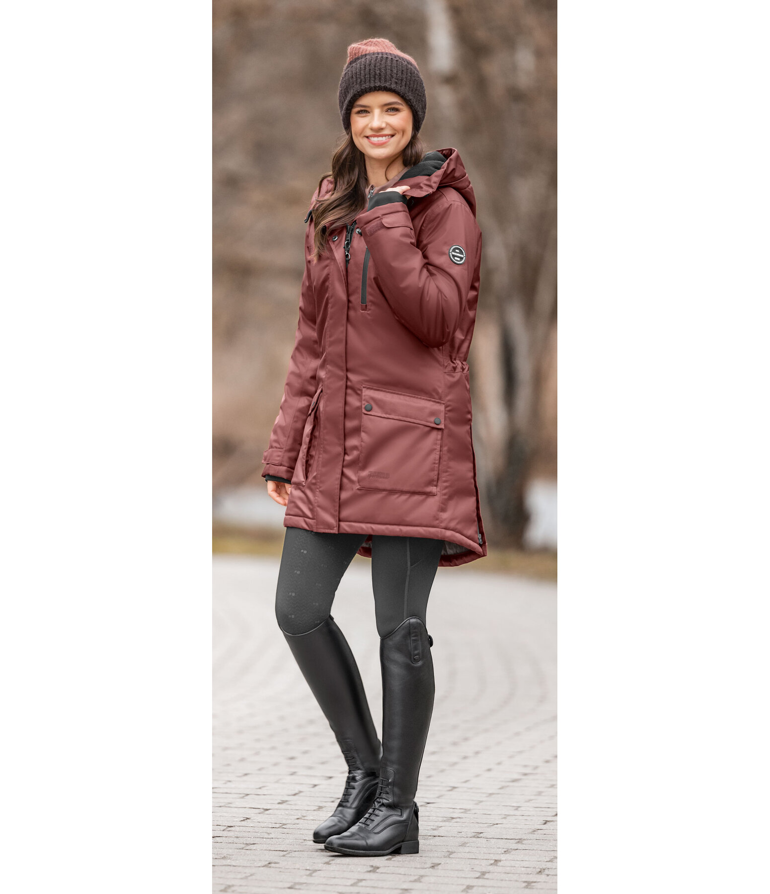 Hooded Functional Riding Parka Anouk