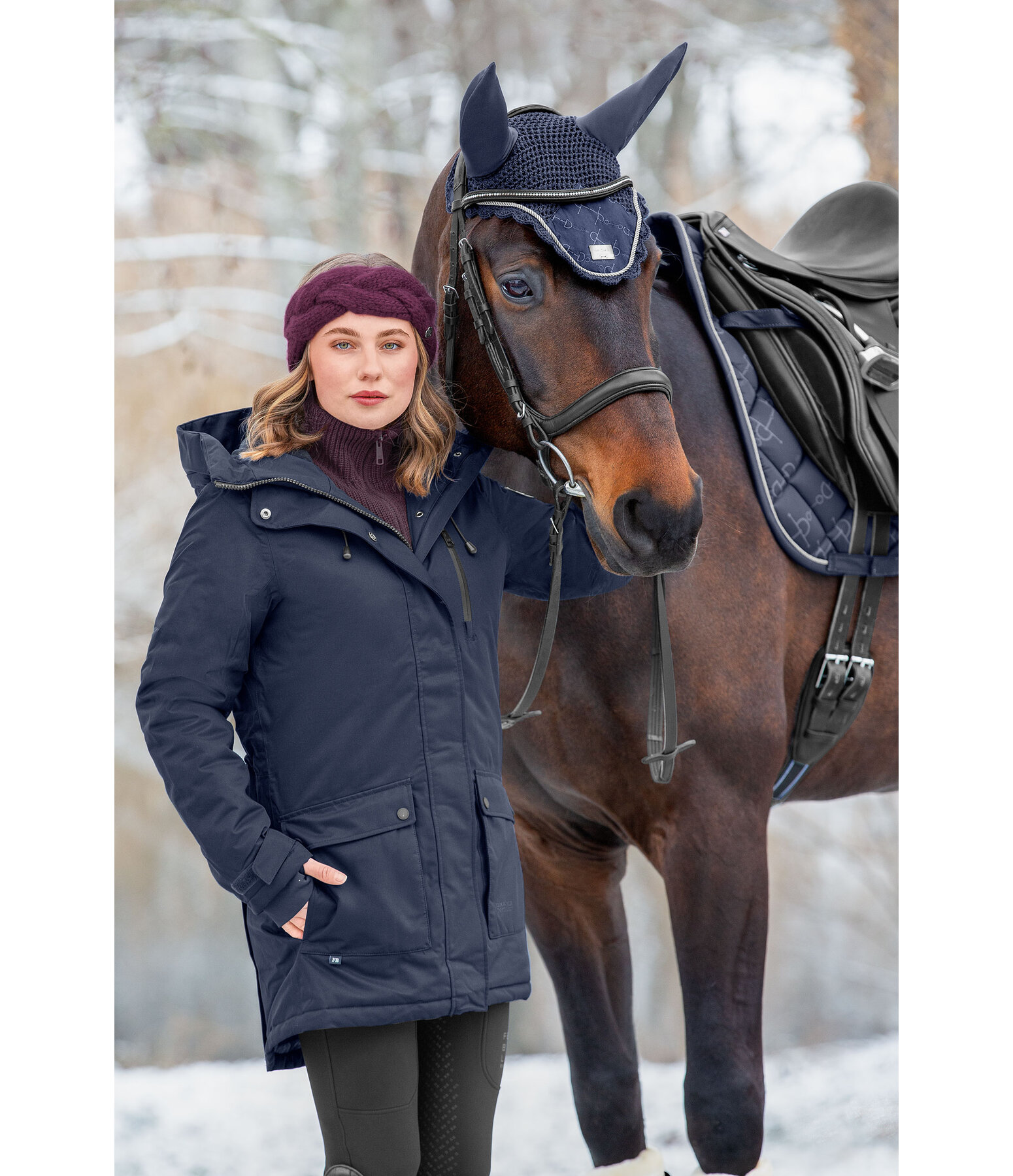 Hooded Functional Riding Parka Anouk