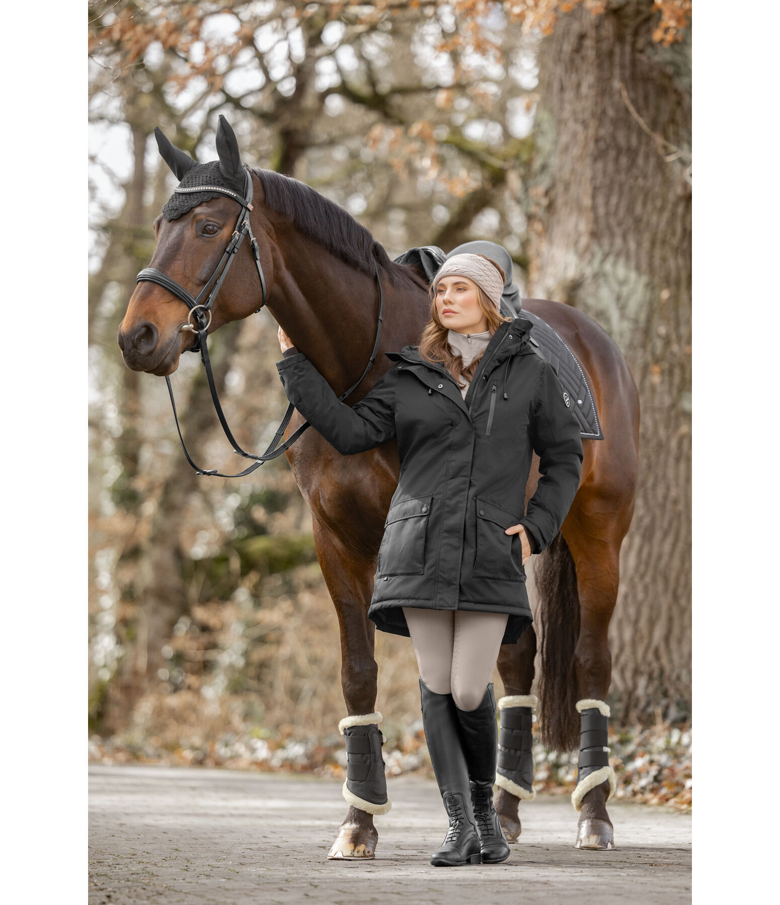 Hooded Functional Riding Parka Anouk