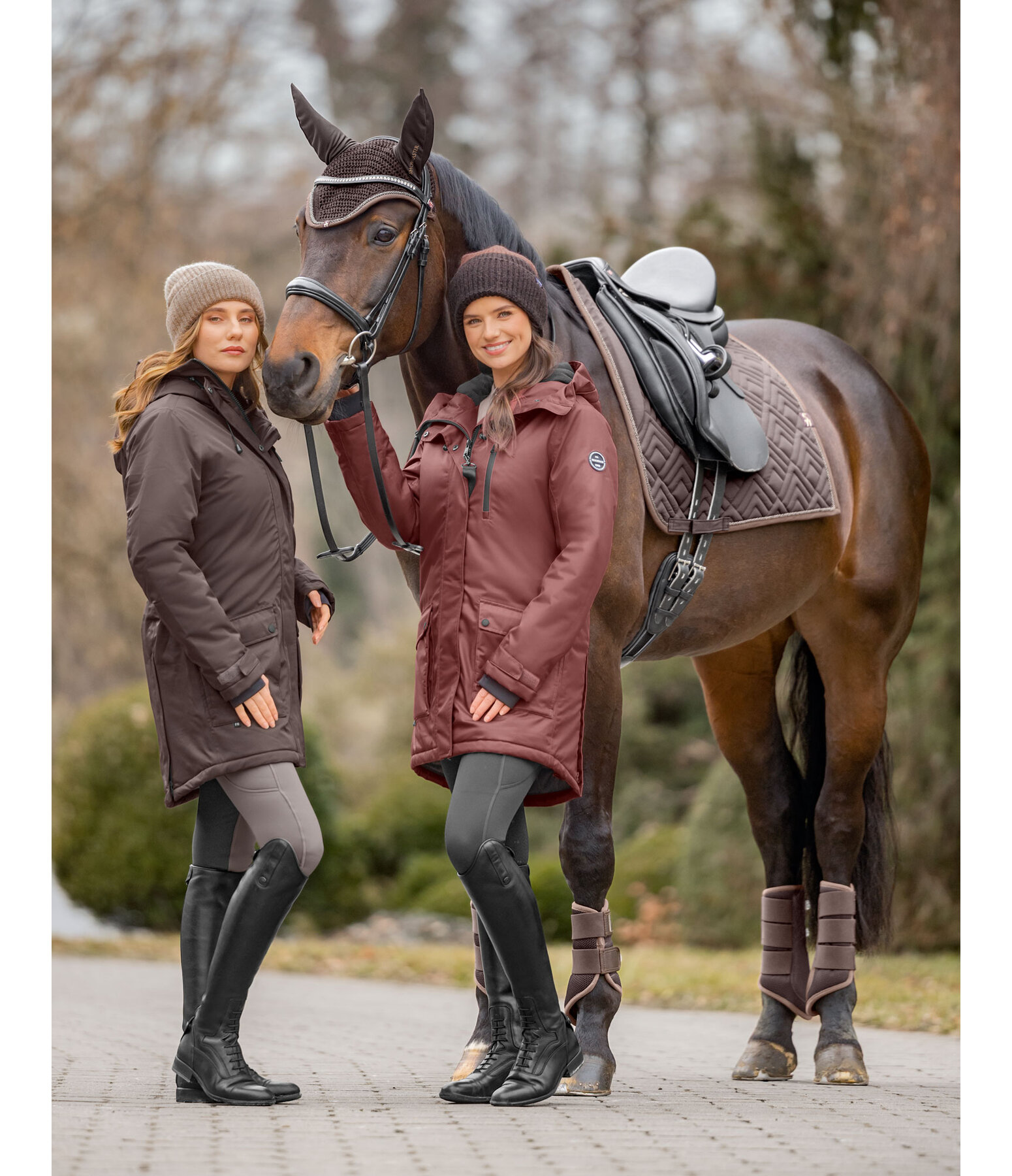 Hooded Functional Riding Parka Anouk