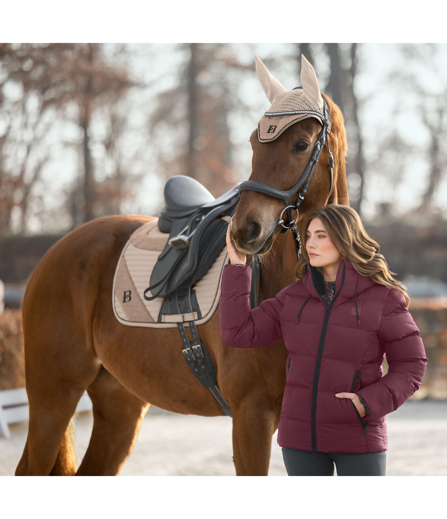 Hooded Quilted Riding Jacket Leela II