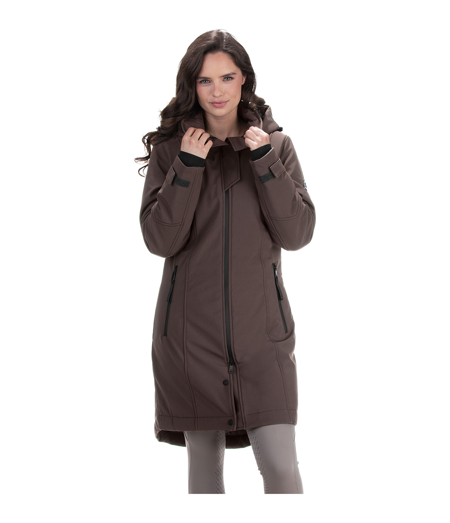 Hooded Softshell Riding Coat Aurelie