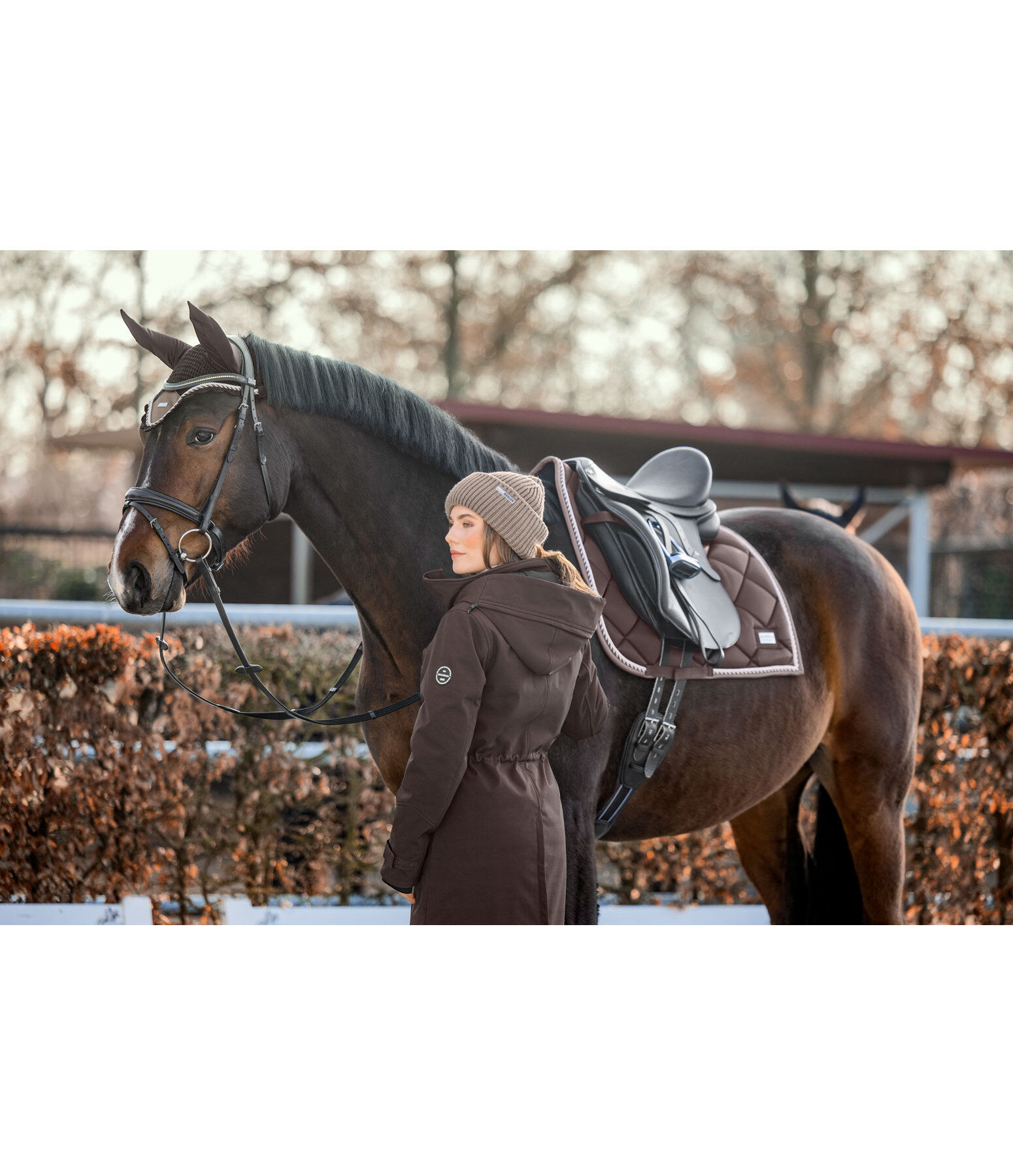 Hooded Softshell Riding Coat Aurelie
