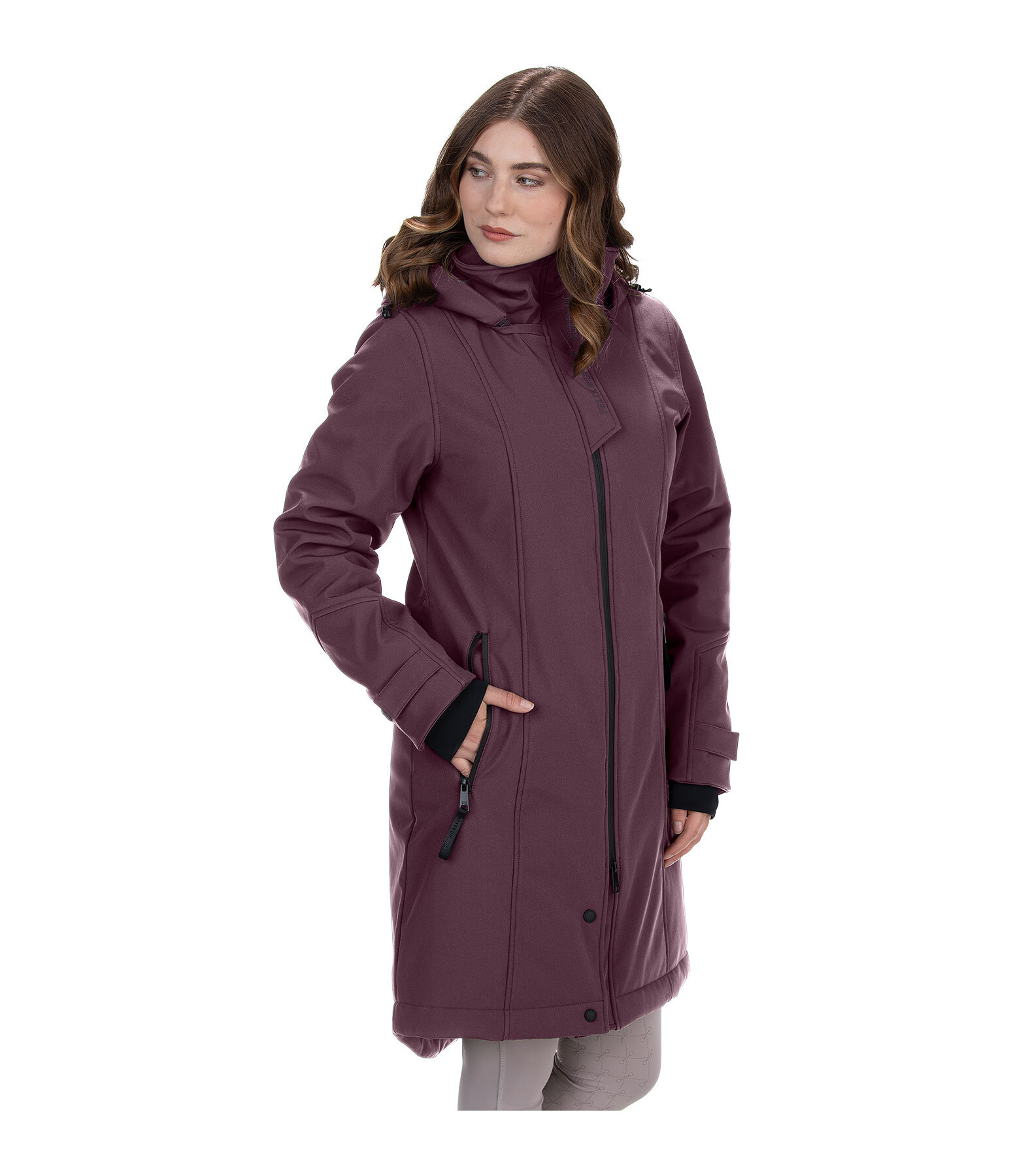 Hooded Softshell Riding Coat Aurelie