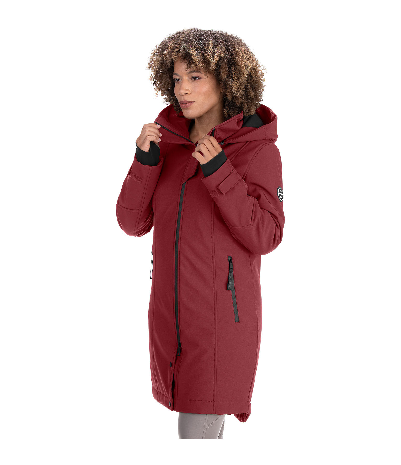 Hooded Softshell Riding Coat Aurelie