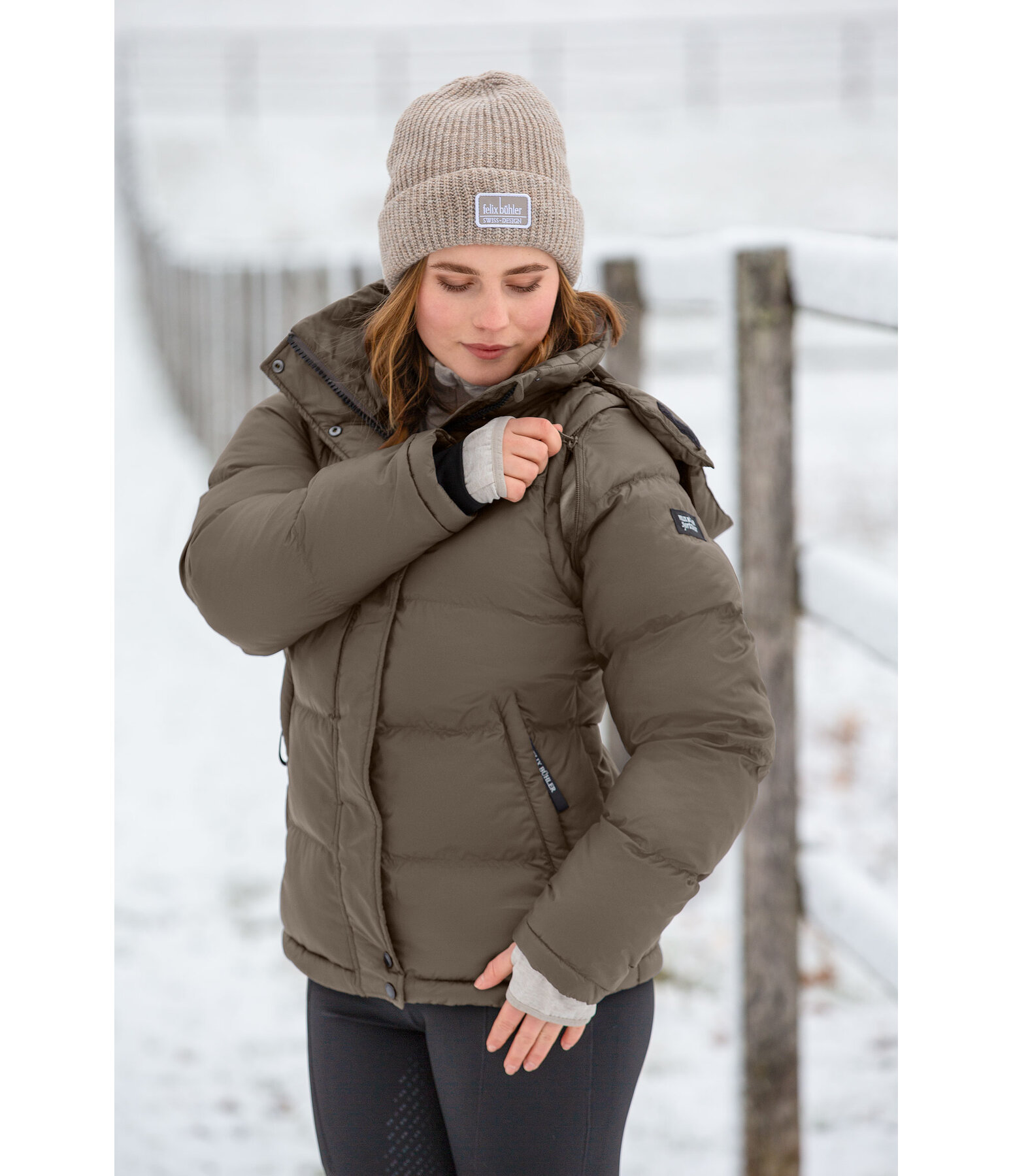 2-in-1 Hooded Quilted Jacket Elis