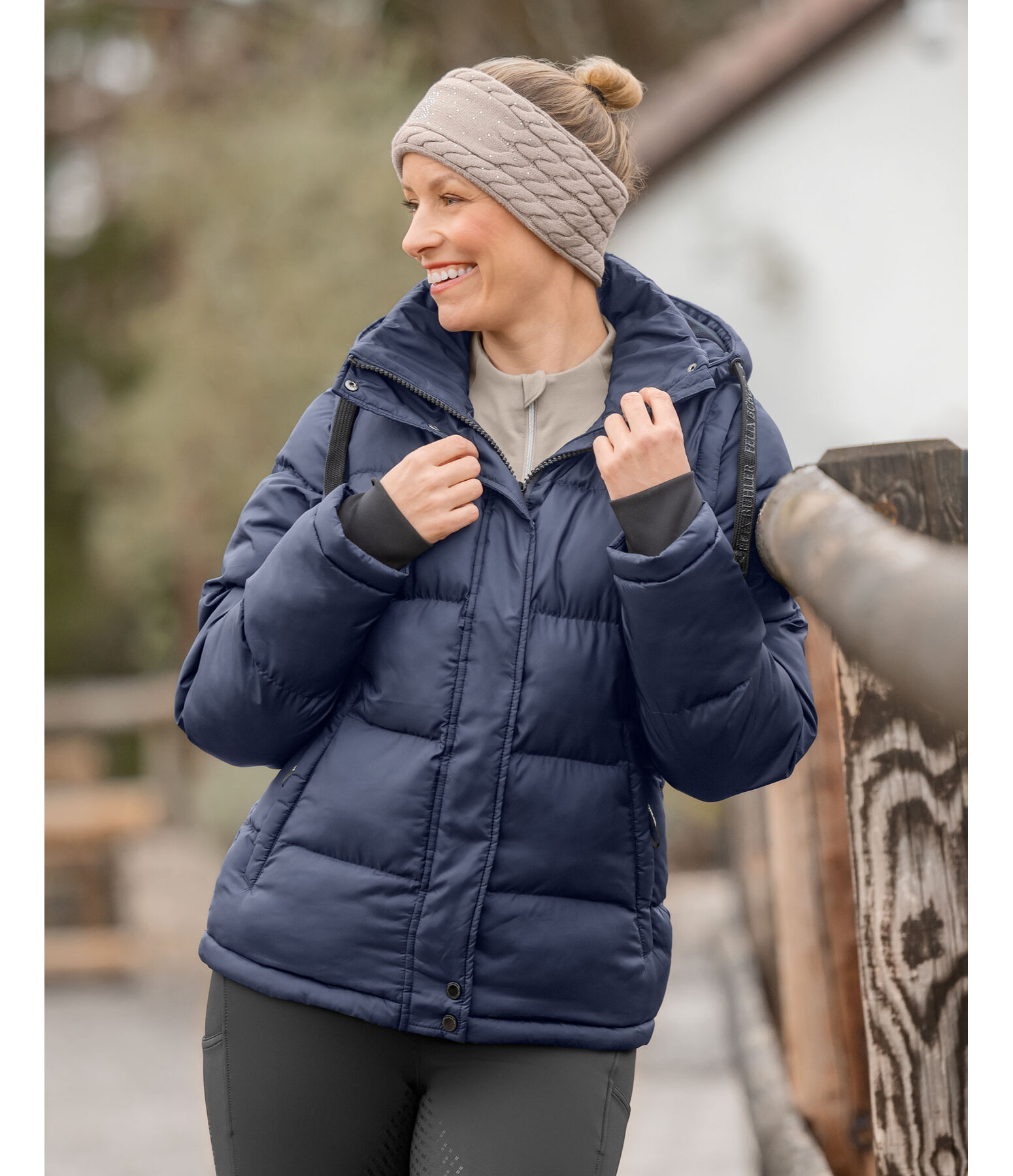 2-in-1 Hooded Quilted Jacket Elis