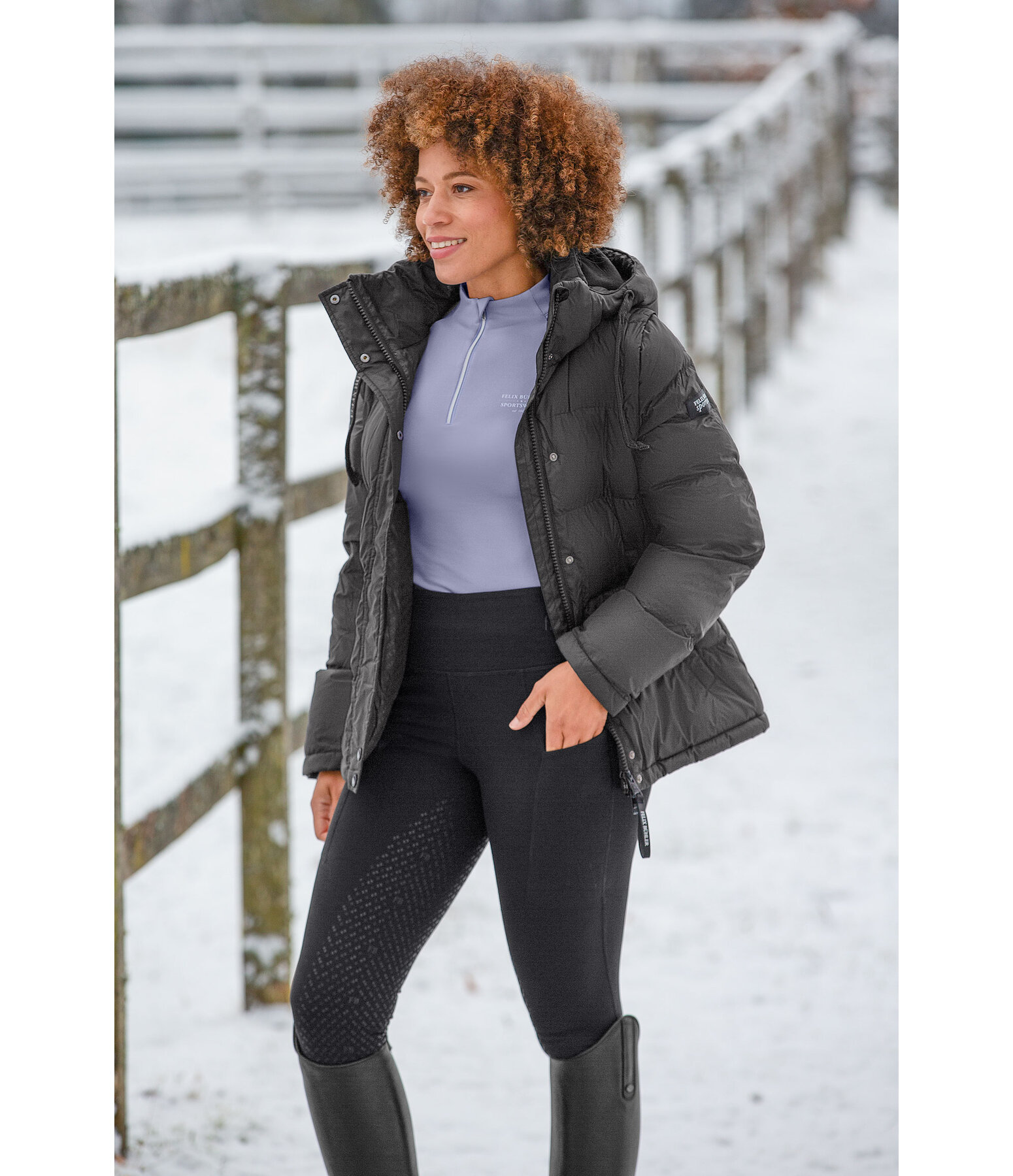 2-in-1 Hooded Quilted Jacket Elis