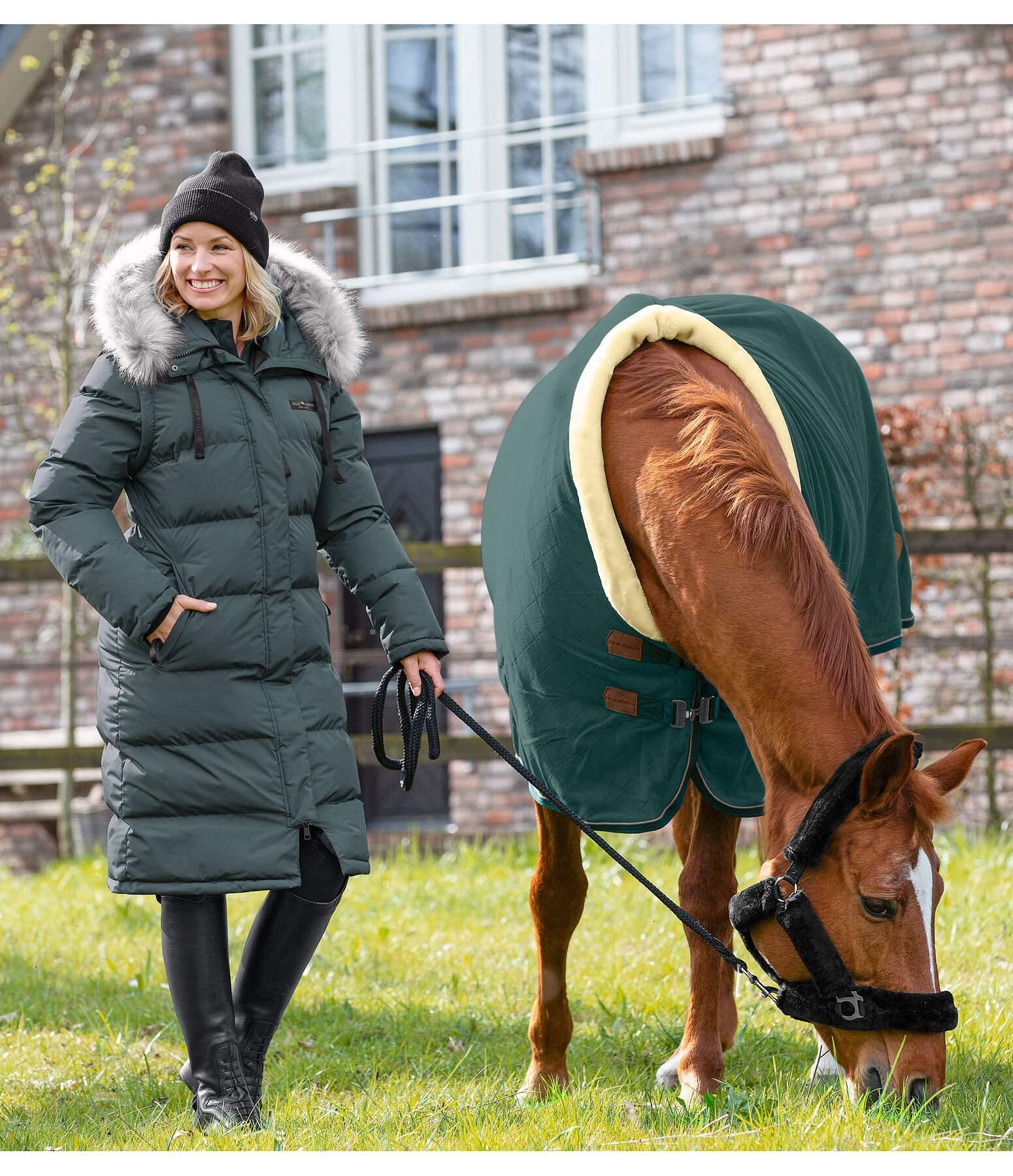 2 in 1 Quilted Riding Coat Eleonor