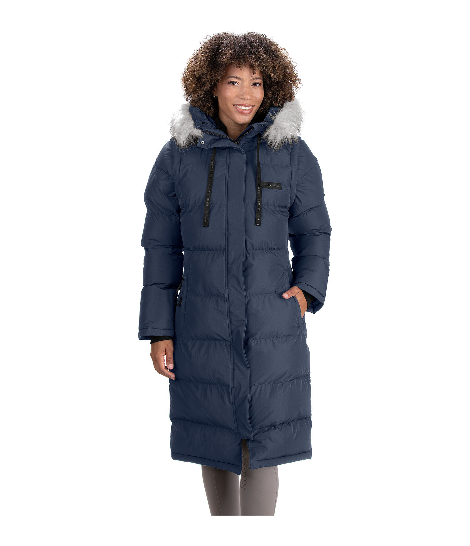 2-in-1 Quilted Riding Coat Eleonor