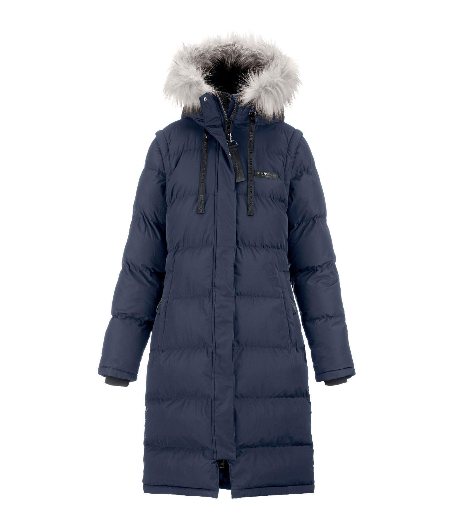 2-in-1 Quilted Riding Coat Eleonor