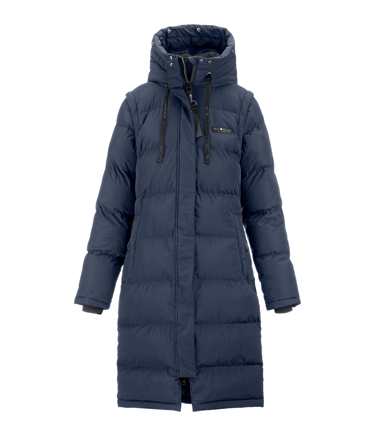 2-in-1 Quilted Riding Coat Eleonor